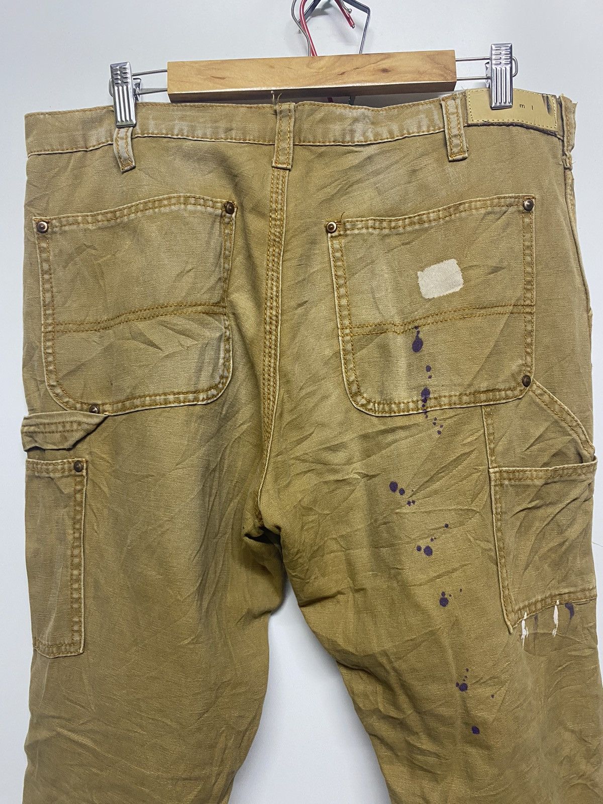 Japanese Brand × MNML MNML Japanese Brand Distressed Carpenter Bootcut Pants Size US 36 / EU 52 - 11 Thumbnail