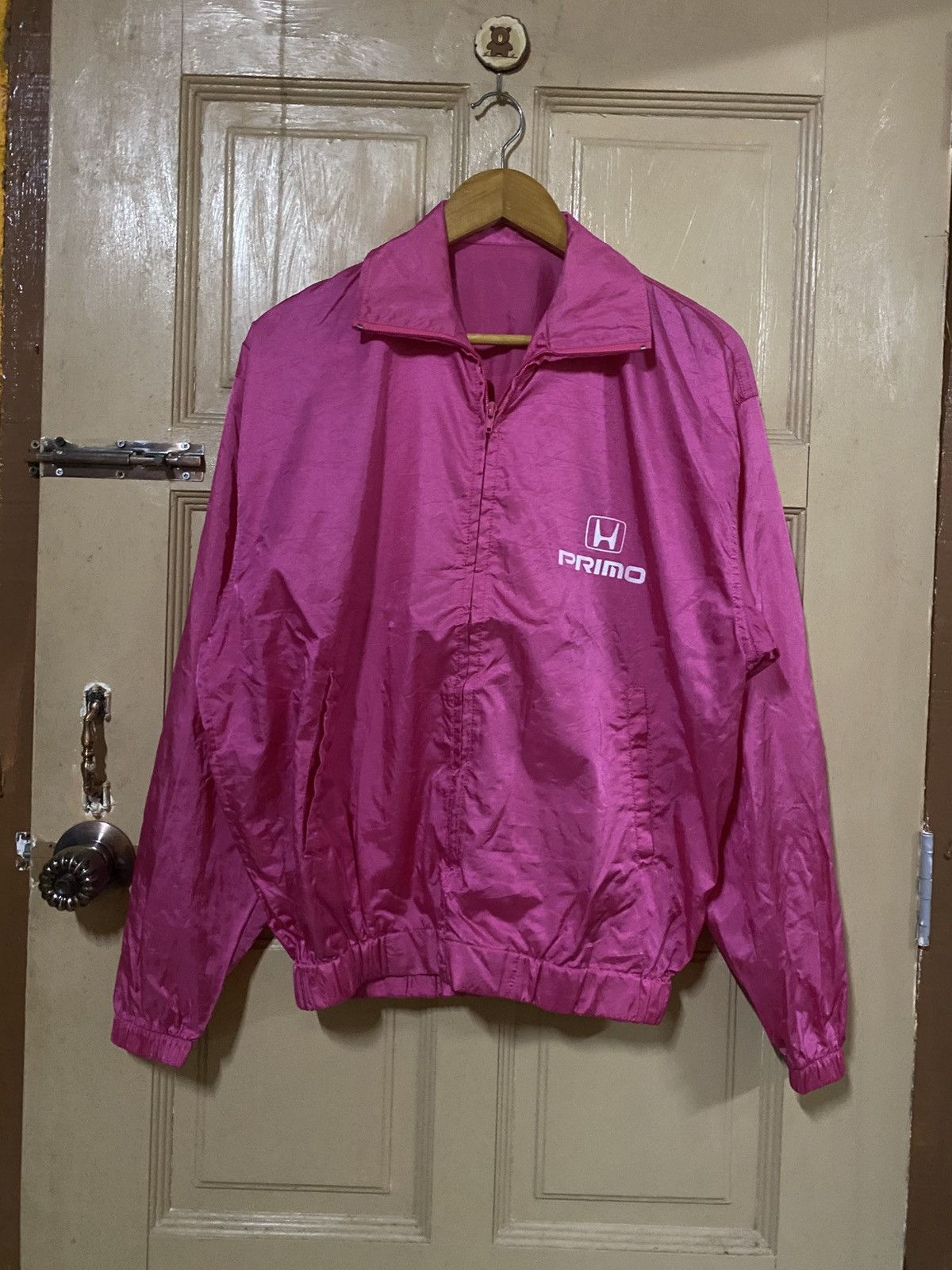 Japanese Brand Vintage 90s Honda Primo Today Pink Nylon Windbreaker Jacket Size US M / EU 48-50 / 2 - 3 Thumbnail