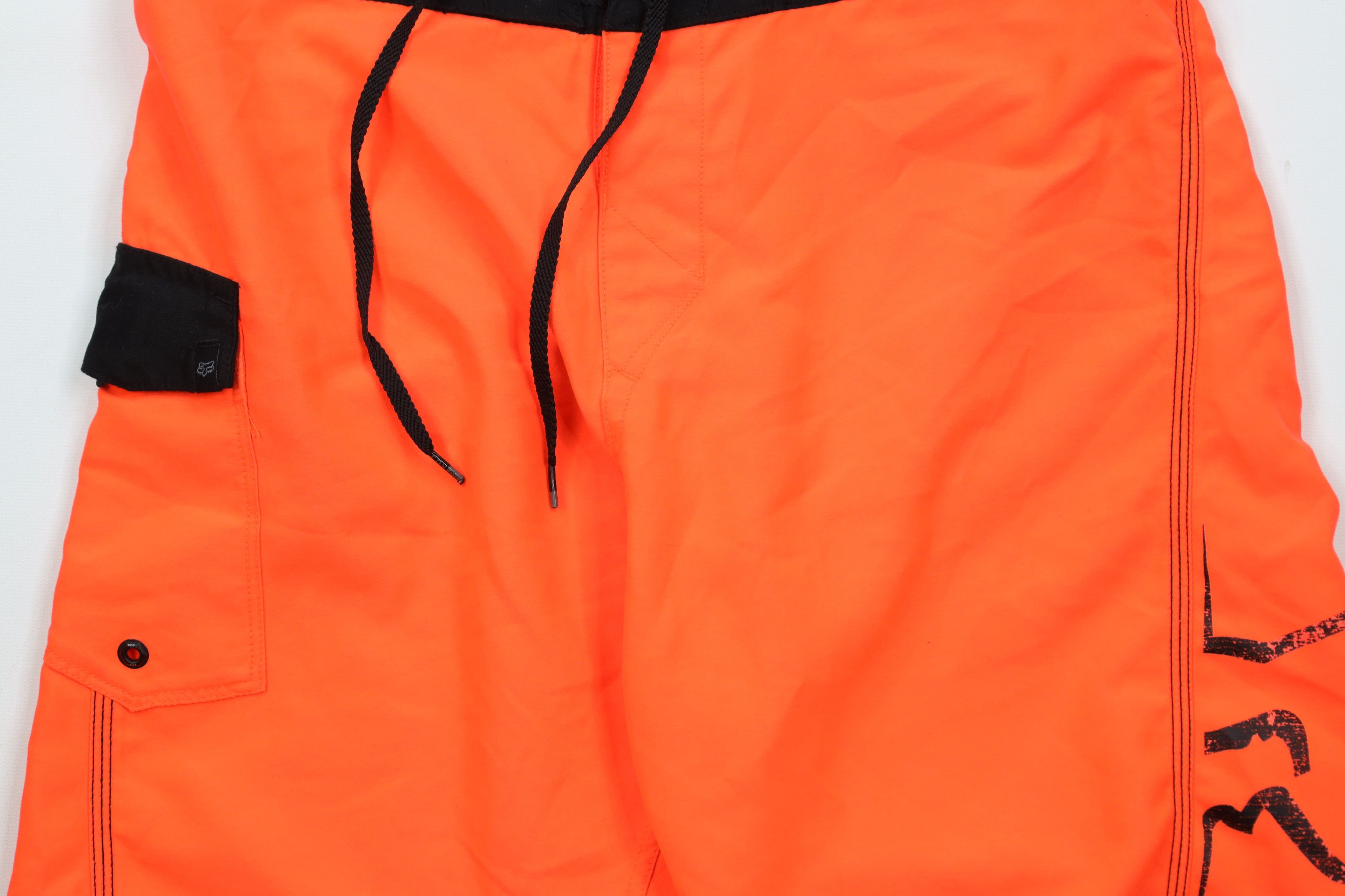 Fox Racing × Vintage Vintage Fox Racing Big Logo Board Shorts Trunks Blaze Orange Size US 30 / EU 46 - 3 Thumbnail