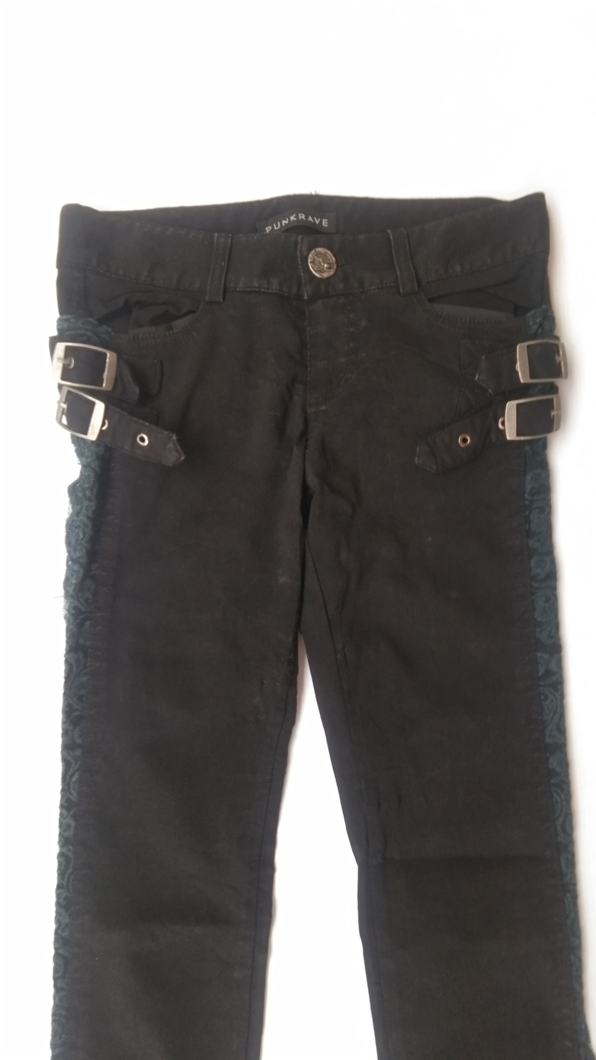 Japanese Brand Punk rave black pants Size 27" / US 4 / IT 40 - 4 Thumbnail