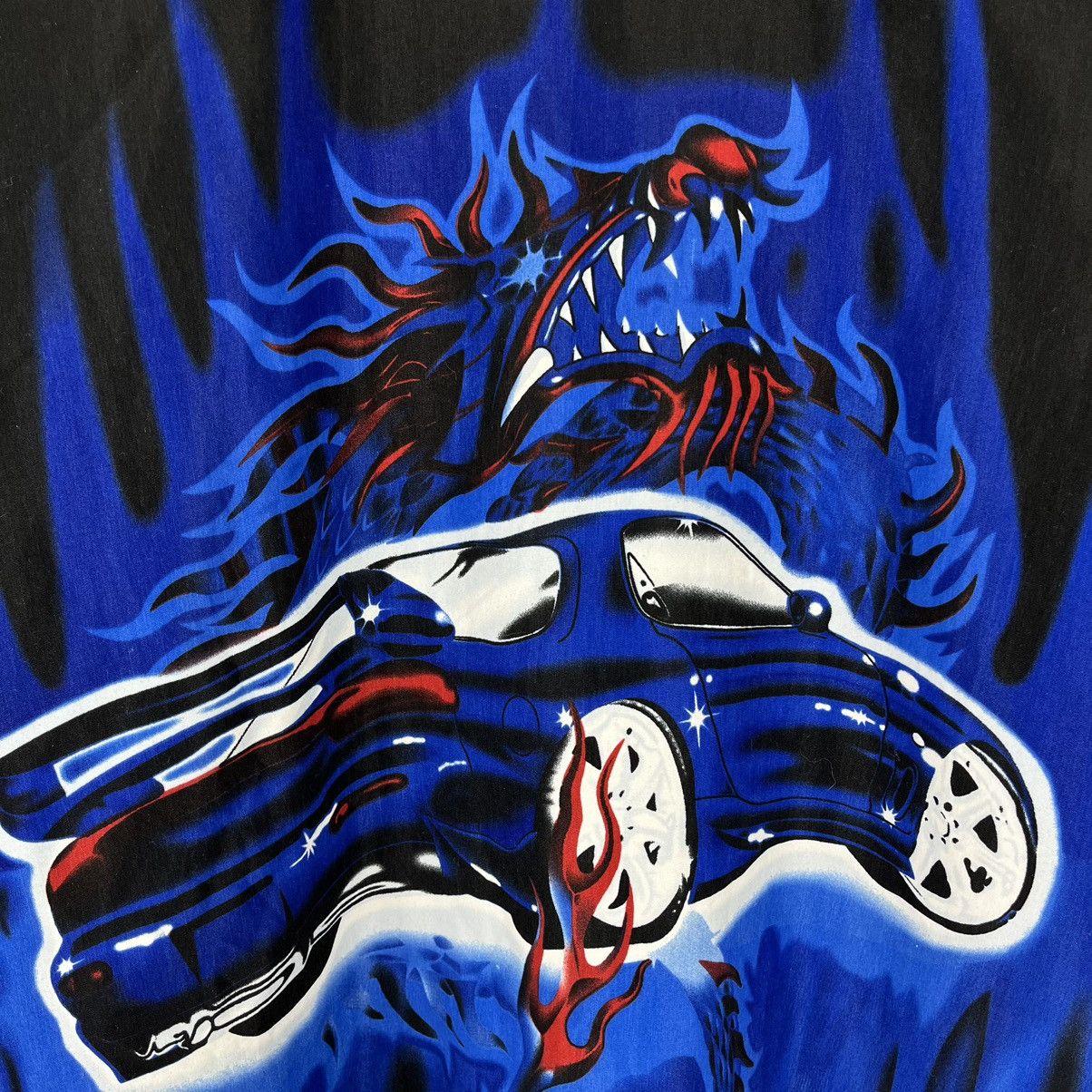 Vintage Vintage Japanese Dragon Mazda rx-7 rare y2k crazy shirt 90’s Size US XL / EU 56 / 4 - 11 Thumbnail