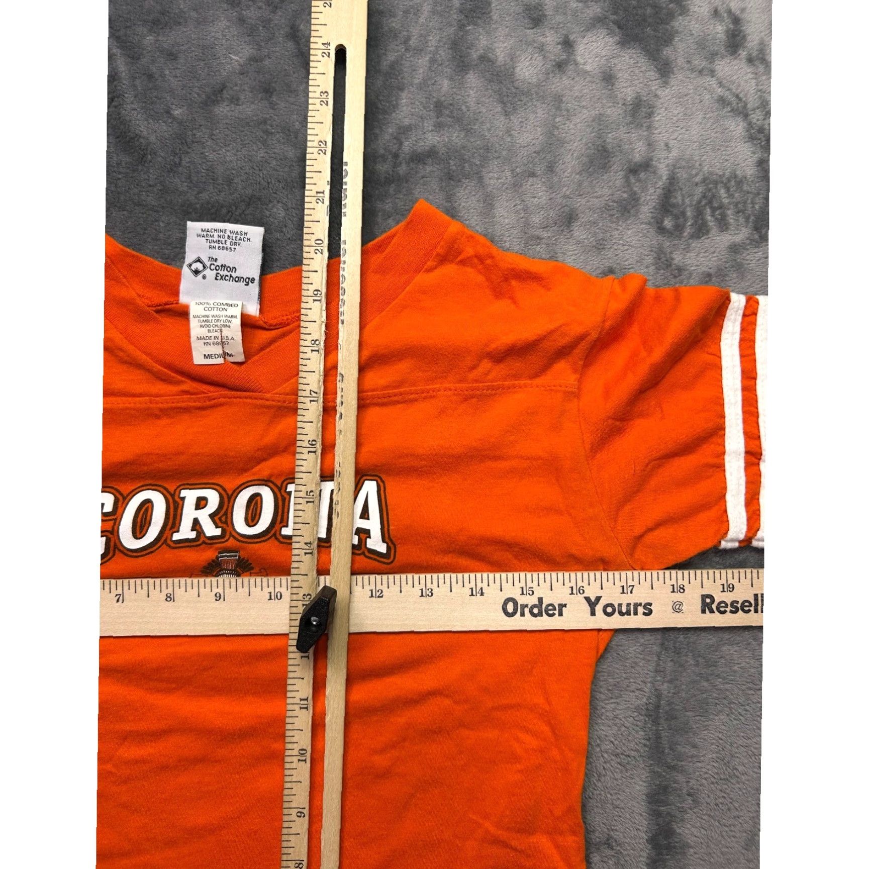 Vintage VINTAGE Corona Del Sol High School T Shirt M USA Single Stitch Tempe AZ 70s Shirt Womens M Orange USA Striped Casual Athletic Vintage Size M / US 6-8 / IT 42-44 - 6 Thumbnail