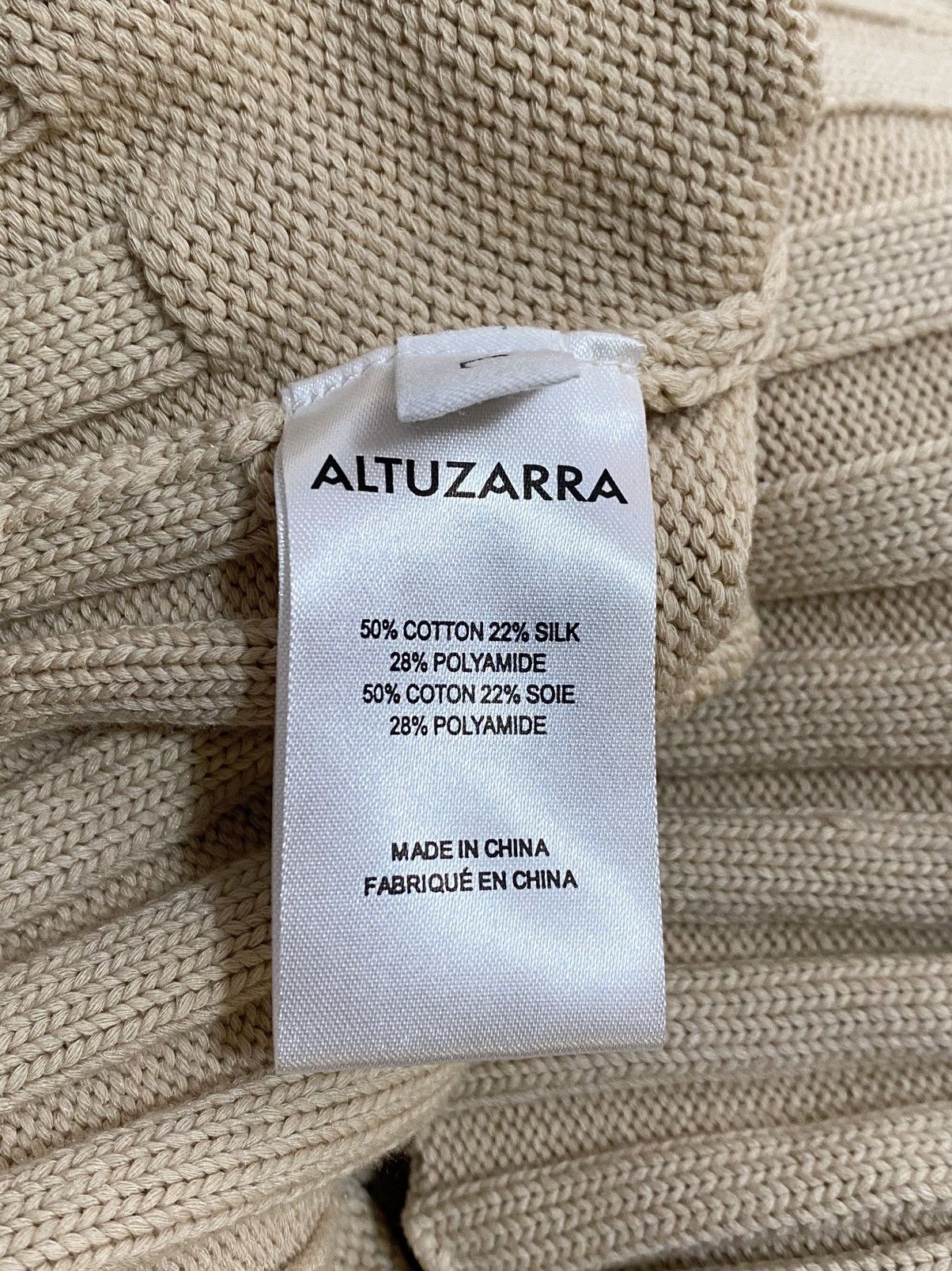 Altuzarra Altuzarra Natural Cotton And Silk-Blend Cardigan size L Size L / US 10 / IT 46 - 13 Thumbnail