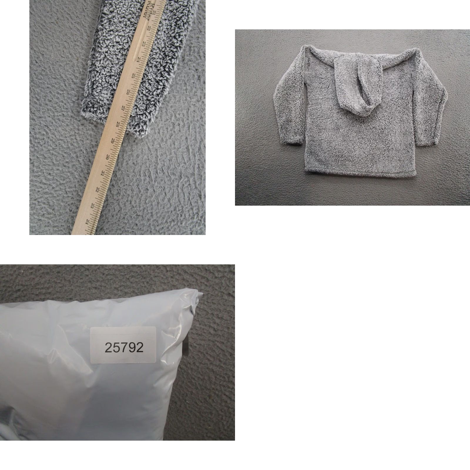 Vintage 32 Heat Women's Gray Sherpa Pullover Hoodie Size Medium Outdoor Pullover Sweatshirt Sweatshirt Hoodie Shirt Womens Outdoor 90s? Size M / US 6-8 / IT 42-44 - 8 Thumbnail
