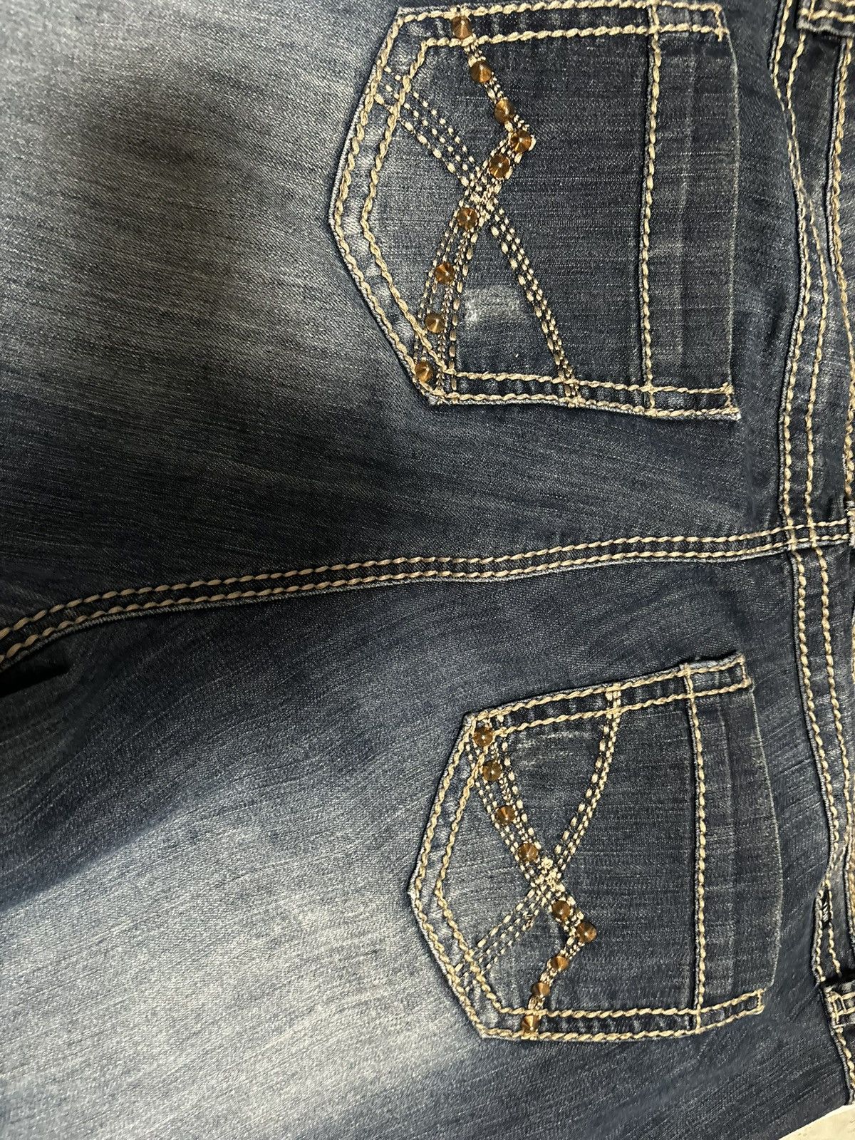 Other Flared Jeans W/ Studded Pockets Size US 40 / EU 56 - 7 Thumbnail