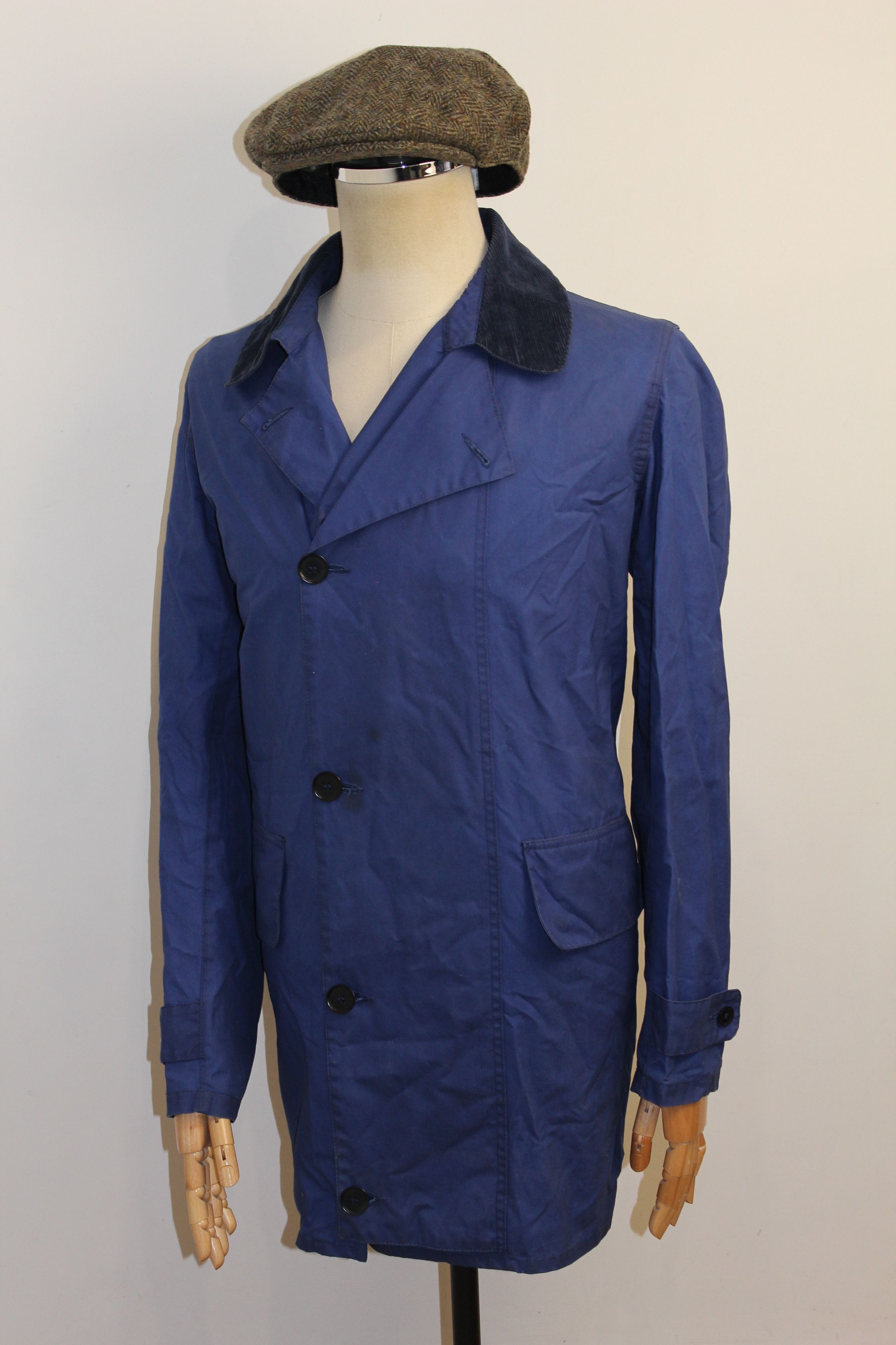 Barbour BARBOUR Norton&Sons Stanope Too Blue Trench Jacket Size US M / EU 48-50 / 2 - 4 Thumbnail
