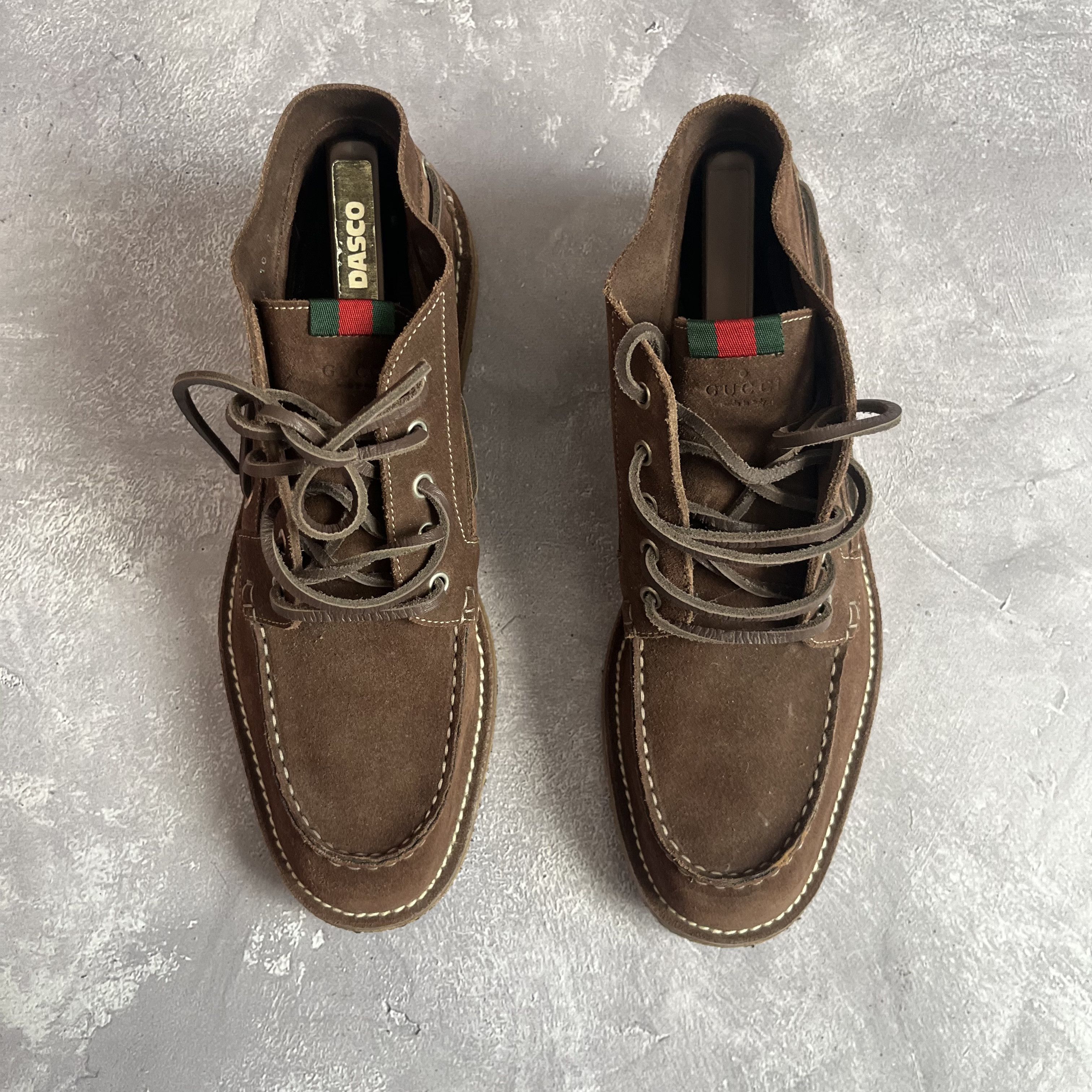 Gucci Gucci Suede Moc Toe Chukka Boots Brown Crepe Sole Size US 10 / EU 43 - 2 Thumbnail