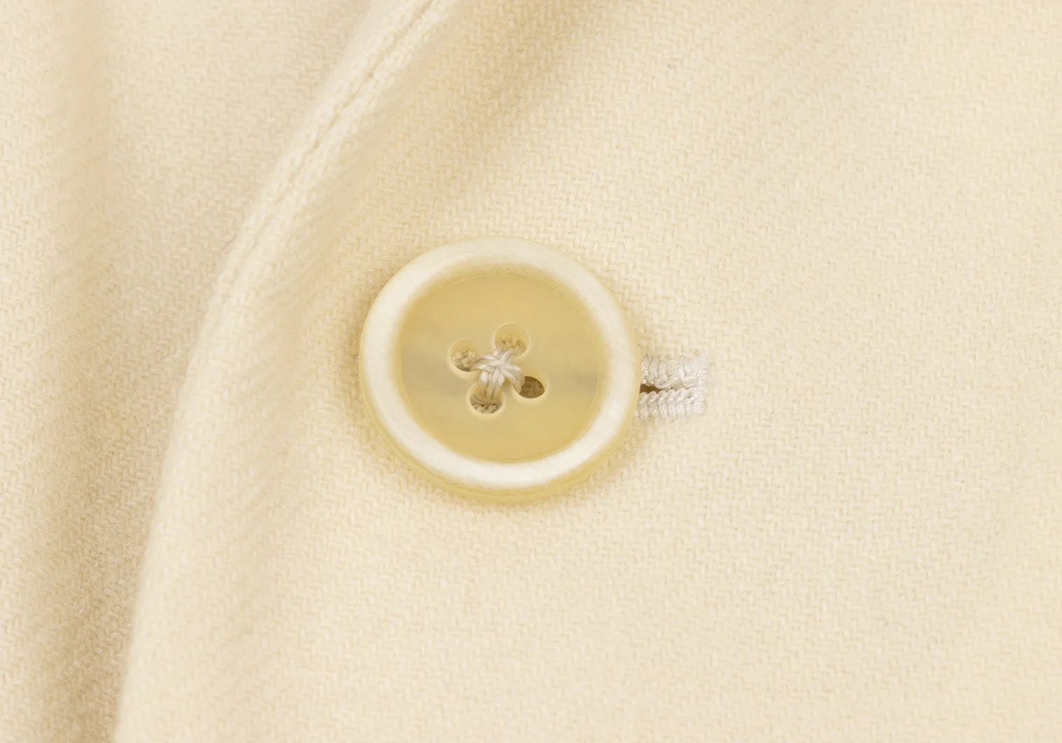 Yohji Yamamoto Yohji Yamamoto Wool 3B Jacket Cream M Size US M / EU 48-50 / 2 - 5 Thumbnail