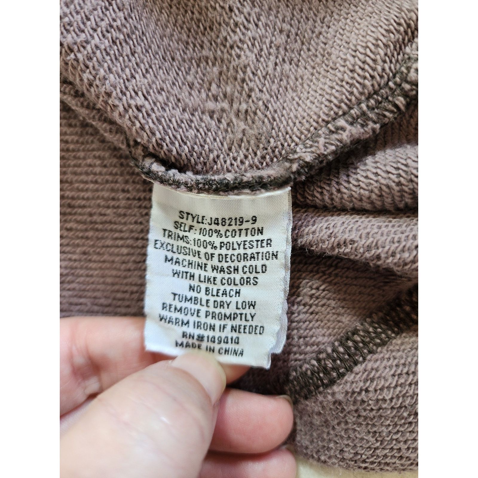 Johnny Was Johnny Was Brown Camo Embroidered Hoodie Small Boho Chic Size S / US 4 / IT 40 - 4 Thumbnail