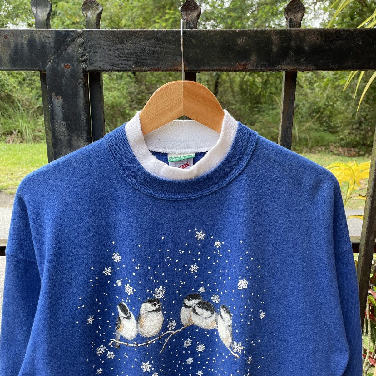 Jerzees × Vintage 🔥Vintage Jerzees Habitat Of Cute Bird Sweatshirts Size US M / EU 48-50 / 2 - 4 Thumbnail