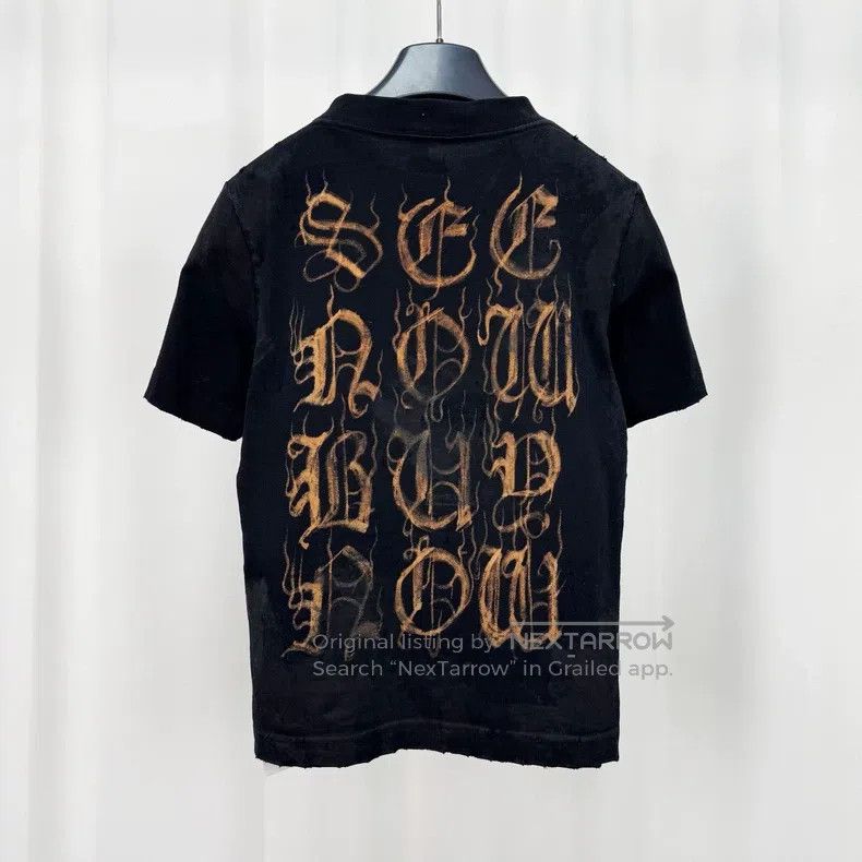 Balenciaga Balenciaga Mud-dyed Sanskrit letter printed short sleeves Size US M / EU 48-50 / 2 - 2 Thumbnail