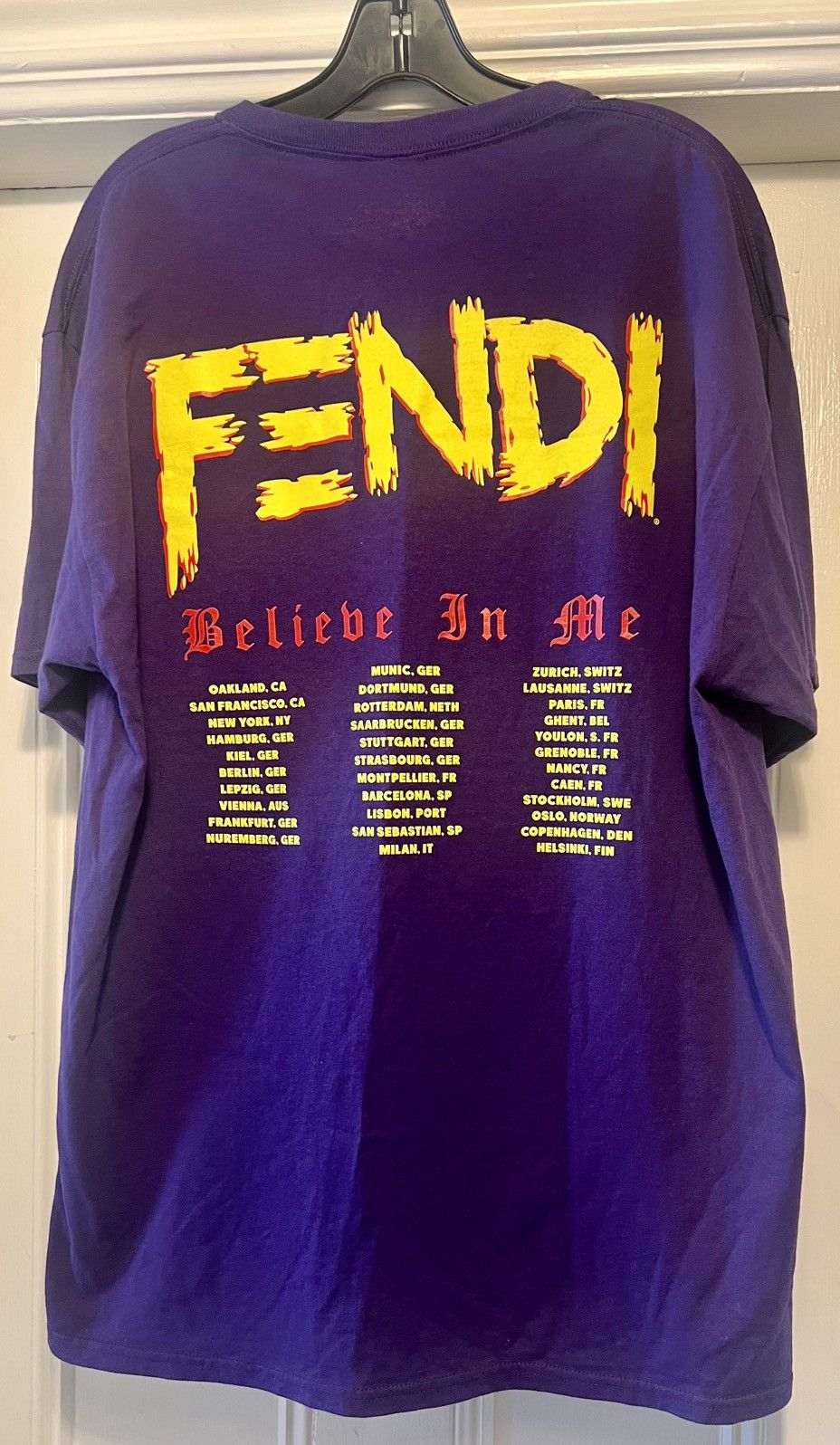 Band Tees × Bleach Goods Authentic Bleach Goods Production Fendi Believe in Me tee XL Size US XL / EU 56 / 4 - 4 Thumbnail