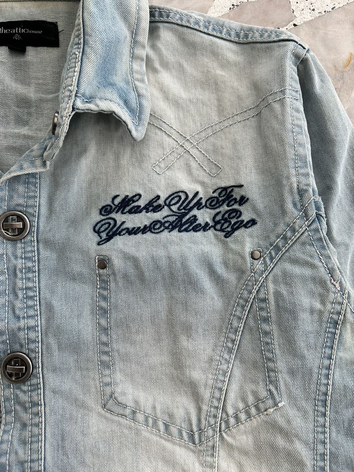 In The Attic In The Attic Homme Backhit Denim Shirt Size US S / EU 44-46 / 1 - 7 Thumbnail