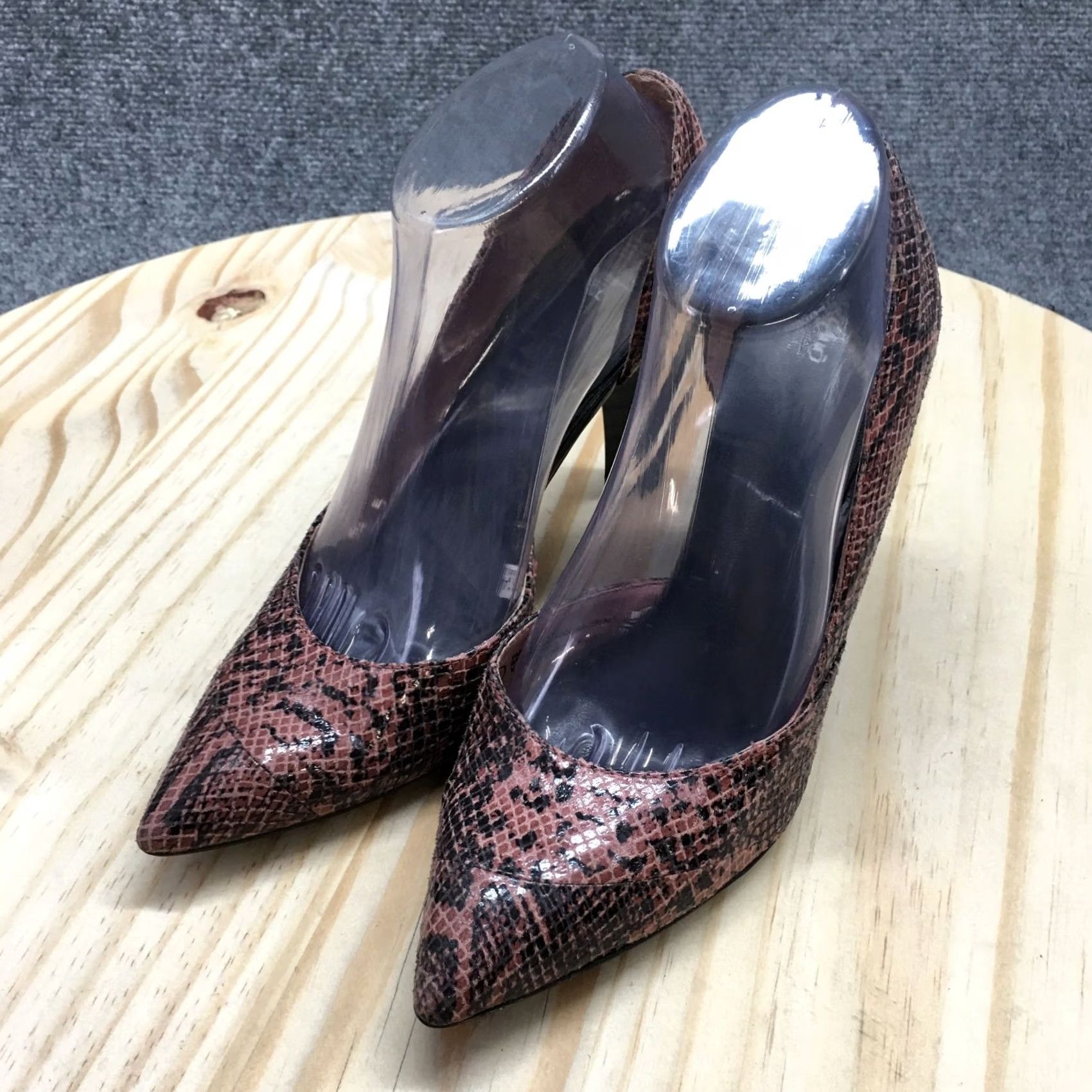 Mossimo Mossimo Heels Womens 8 Snake Print Dress Pointed Toe DOrsay Pumps Black Pink - Pump - Womens - 8 - Pink Snake Print, Mossimo Shoes Size M / US 6-8 / IT 42-44 - 3 Thumbnail