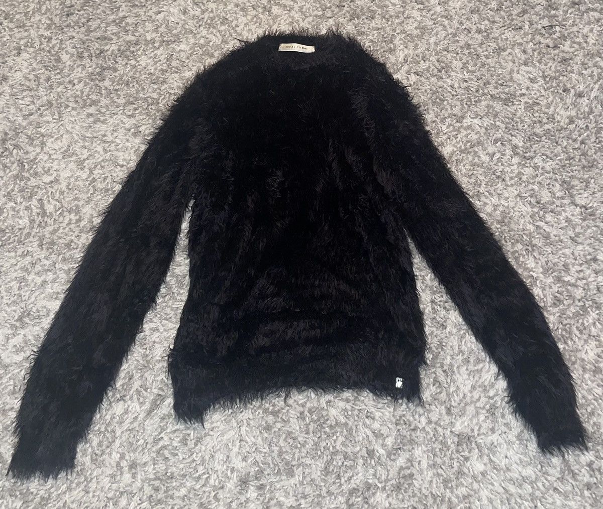 1017 ALYX 9SM × Designer 1017 ALYX 9SM Black Fur Crewneck Knit Sweater Size US M / EU 48-50 / 2 - 2 Thumbnail