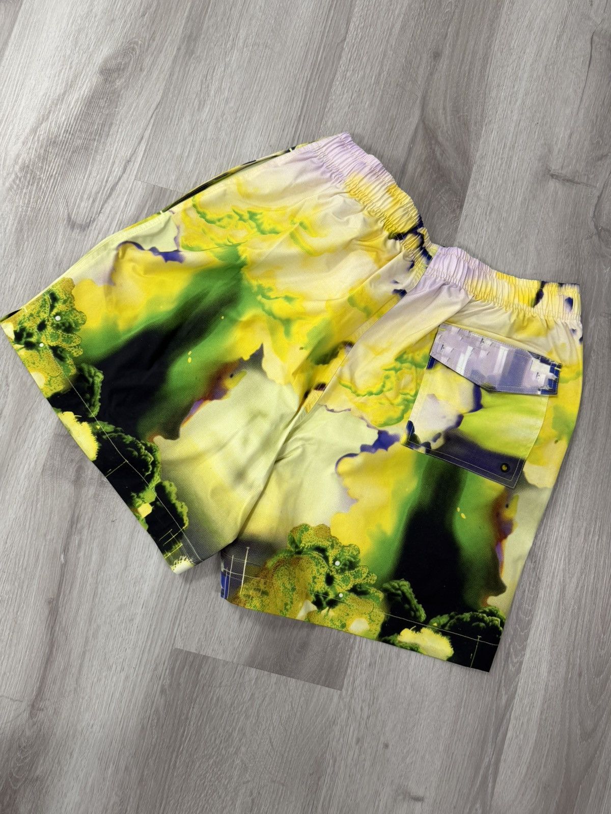 Purple Brand Purple Brand All Round Shorts Yellow Green Multi Size US 32 / EU 48 - 2 Thumbnail