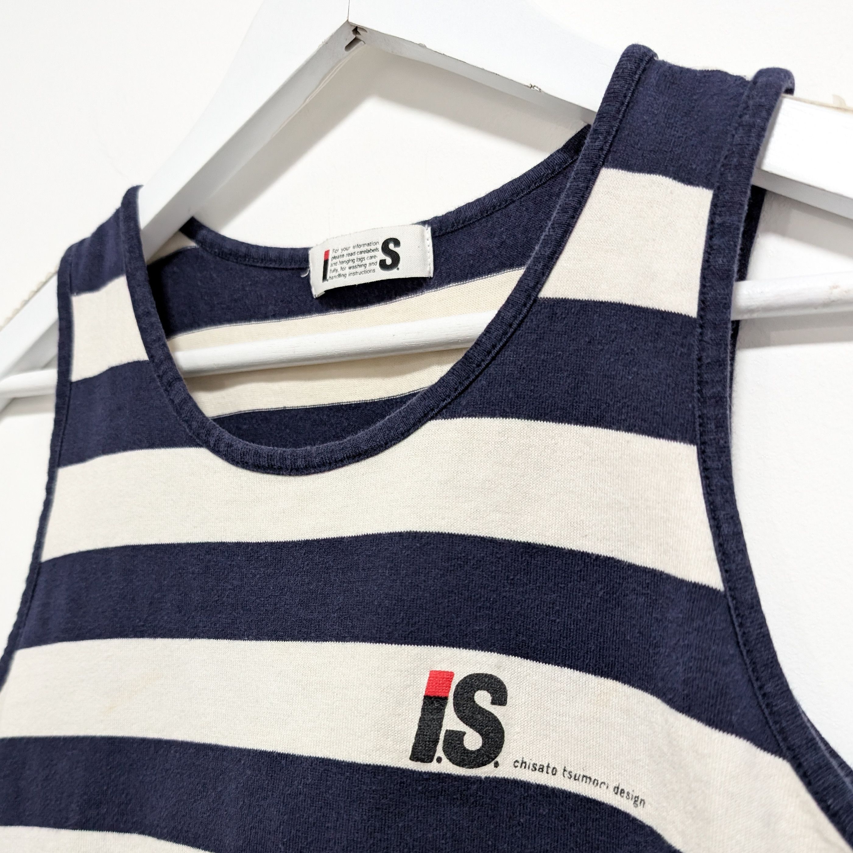 Issey Miyake Tsumori Chisato Design Stripped Tank Top Size S / US 4 / IT 40 - 2 Thumbnail