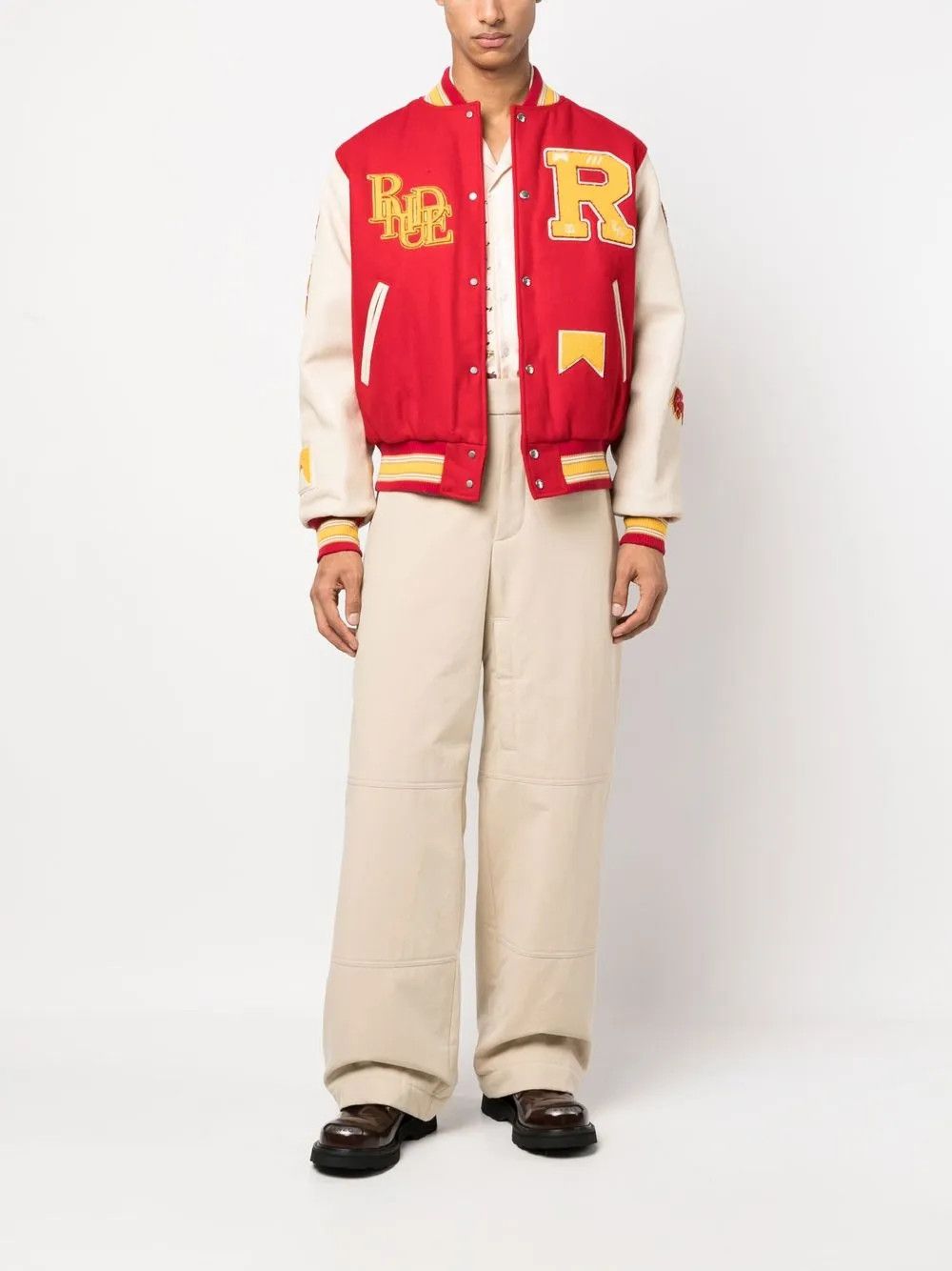 Rhude o1mle1025 Bull Market Varsity Jacket in Multicolor Size US S / EU 44-46 / 1 - 2 Thumbnail