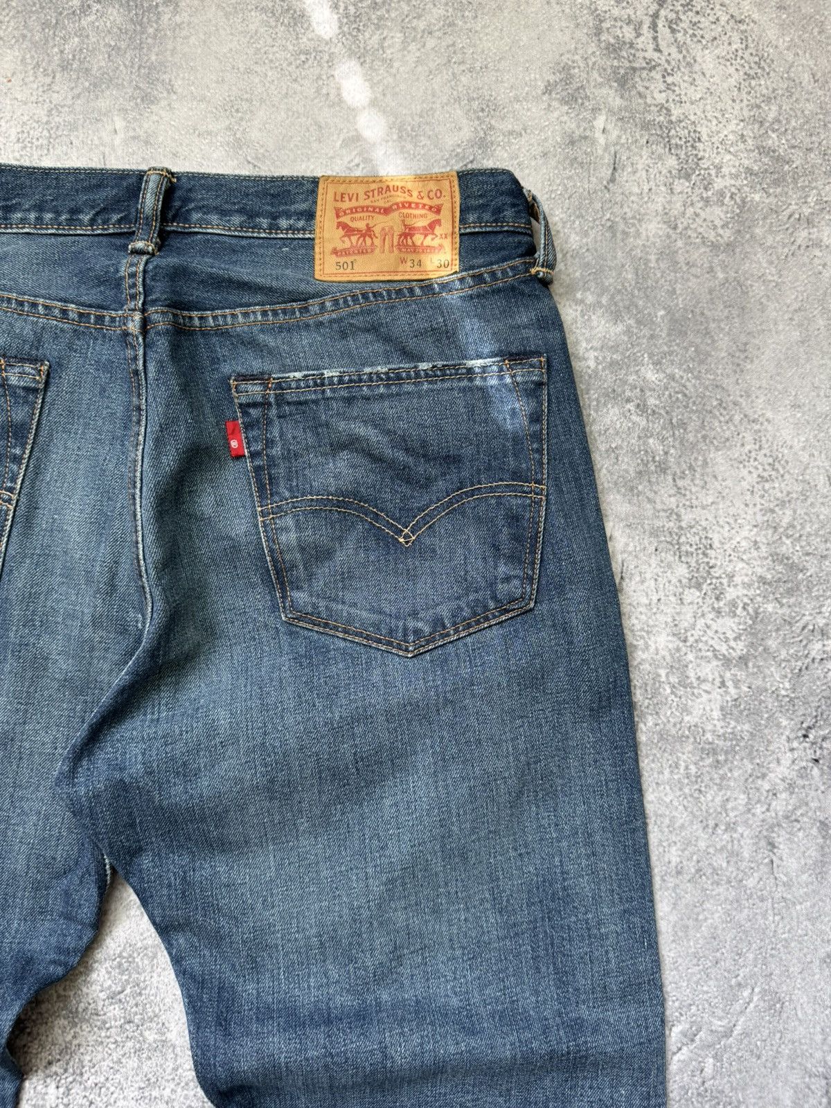 Levi's × Vintage Levis 501 Vintage Denim Jeans Size W34 L30 Size US 34 / EU 50 - 3 Thumbnail