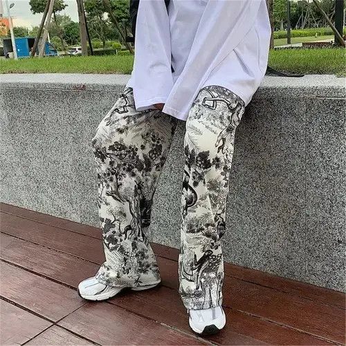 Graffiti Pants Harajuku Loose
