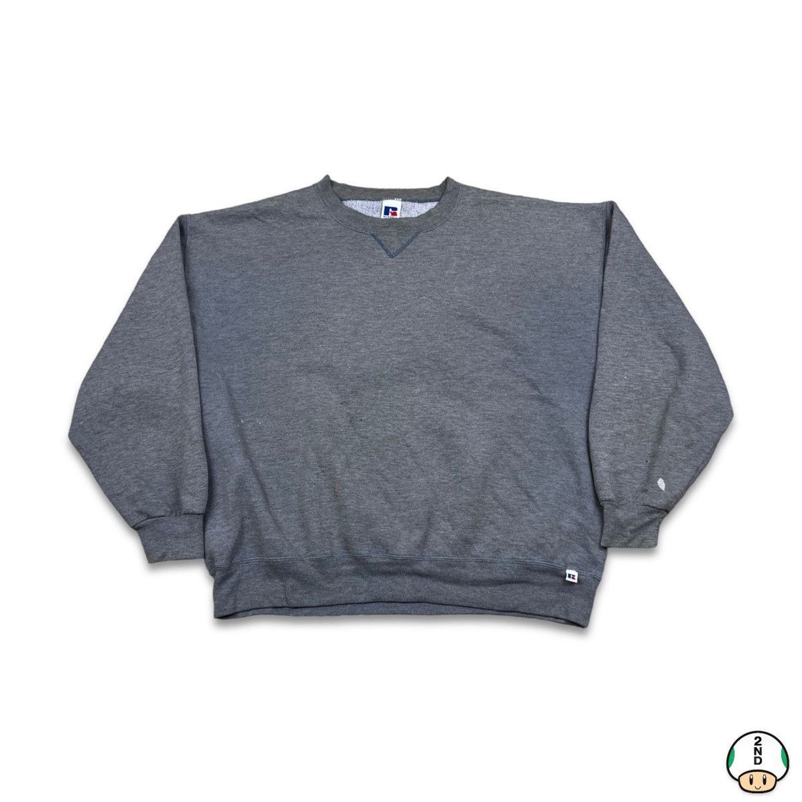 Russell Athletic × Vintage Vintage Russell Athletic Sweatshirt Fade Pullover 90s Crew Size US XXL / EU 58 / 5 - 1 Thumbnail