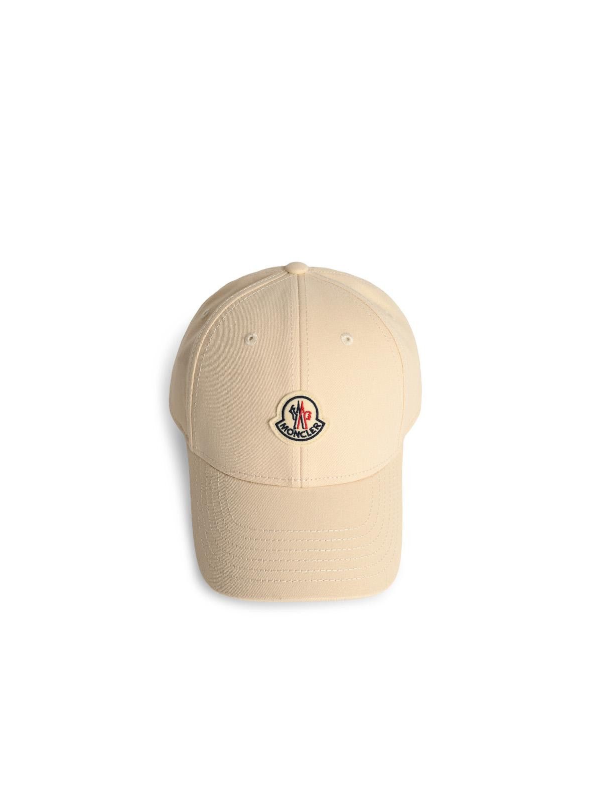Moncler MONCLER Cream Cotton Cap Size ONE SIZE - 1 Thumbnail