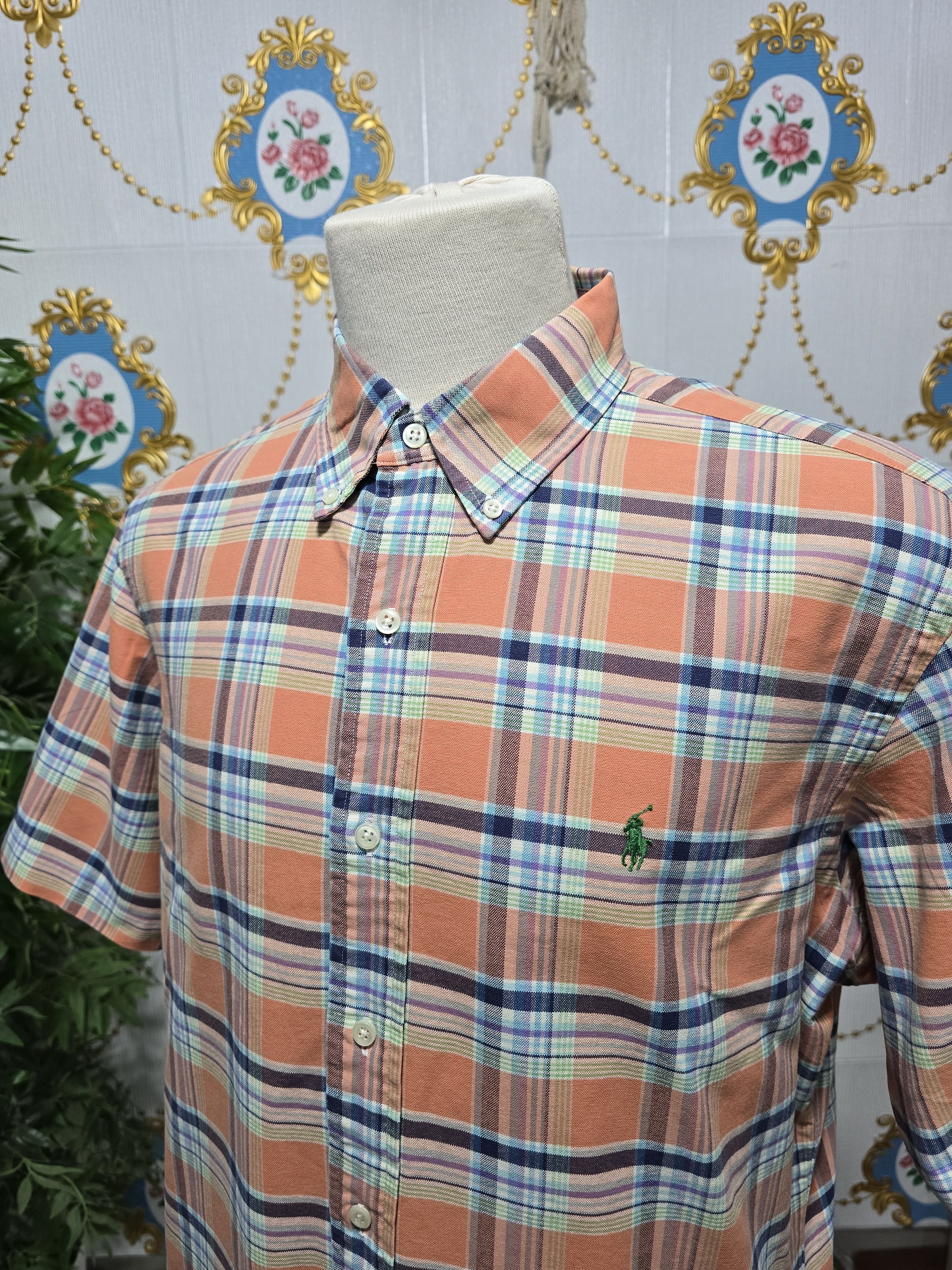 Polo Ralph Lauren Vintage Polo Ralph Lauren men's short-sleeve button-down Size US L / EU 52-54 / 3 - 9 Thumbnail