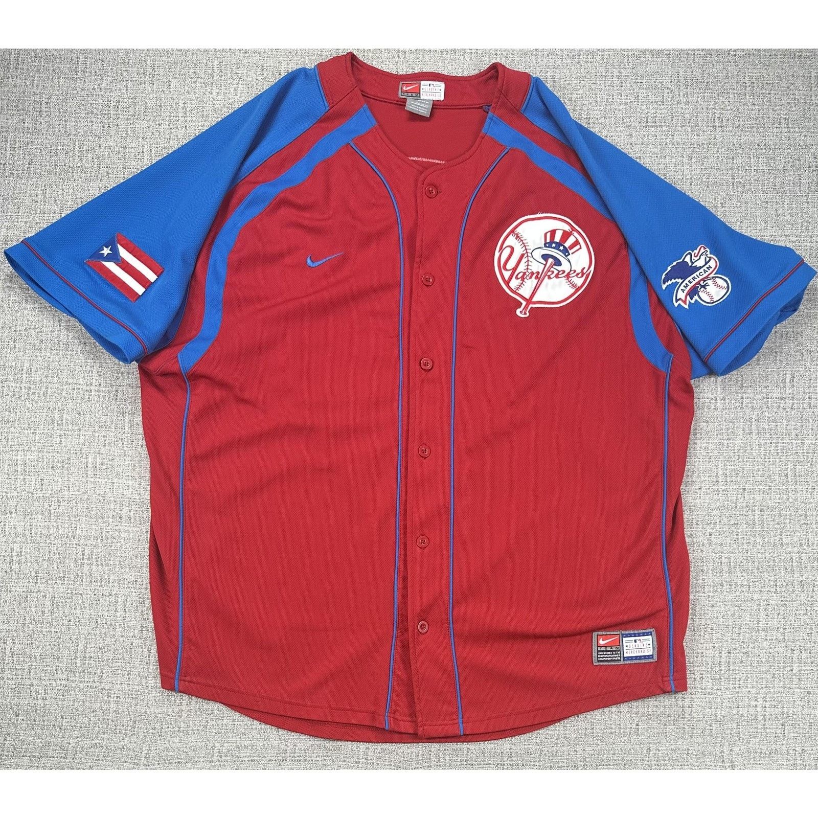 Nike New York Yankees Jersey 2XL Posada 20 Puerto Rico Flag Nike Size US XXL / EU 58 / 5 - 1 Thumbnail