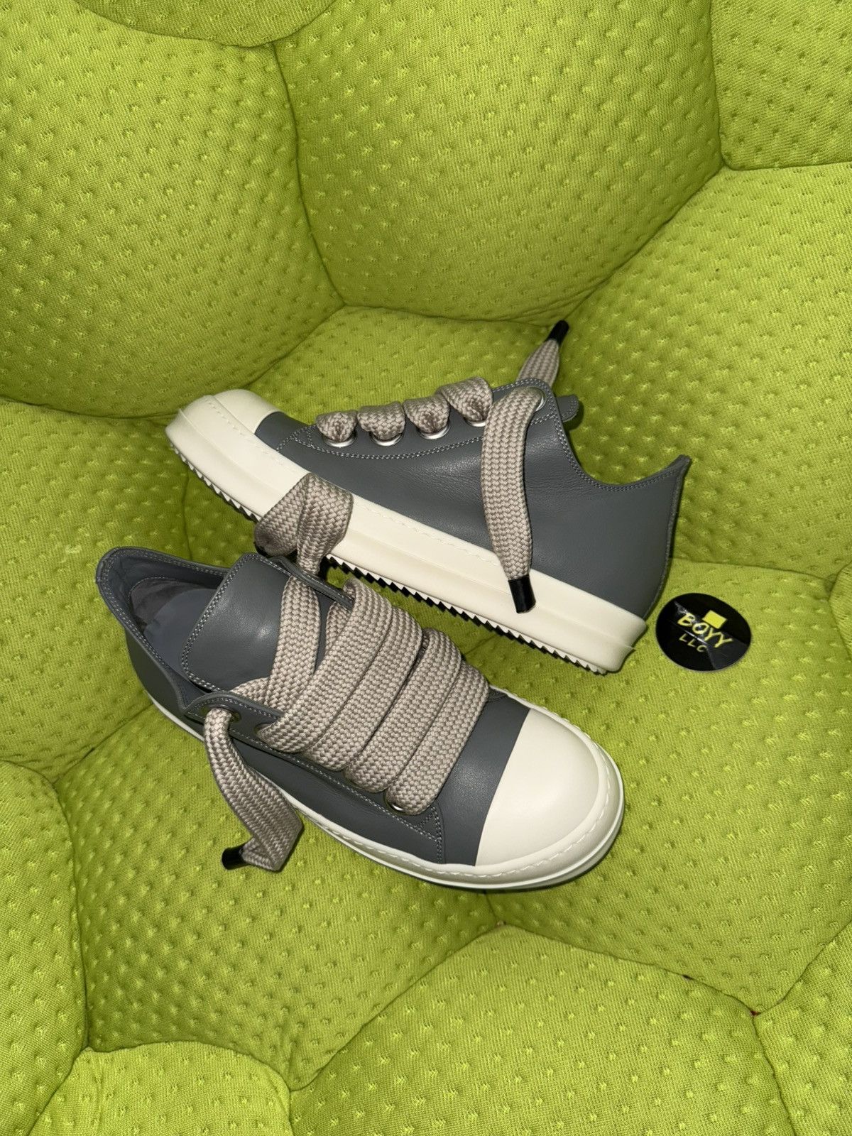 Rick Owens Jumbo lace low top sneakers Size US 12 / EU 45 - 4 Thumbnail