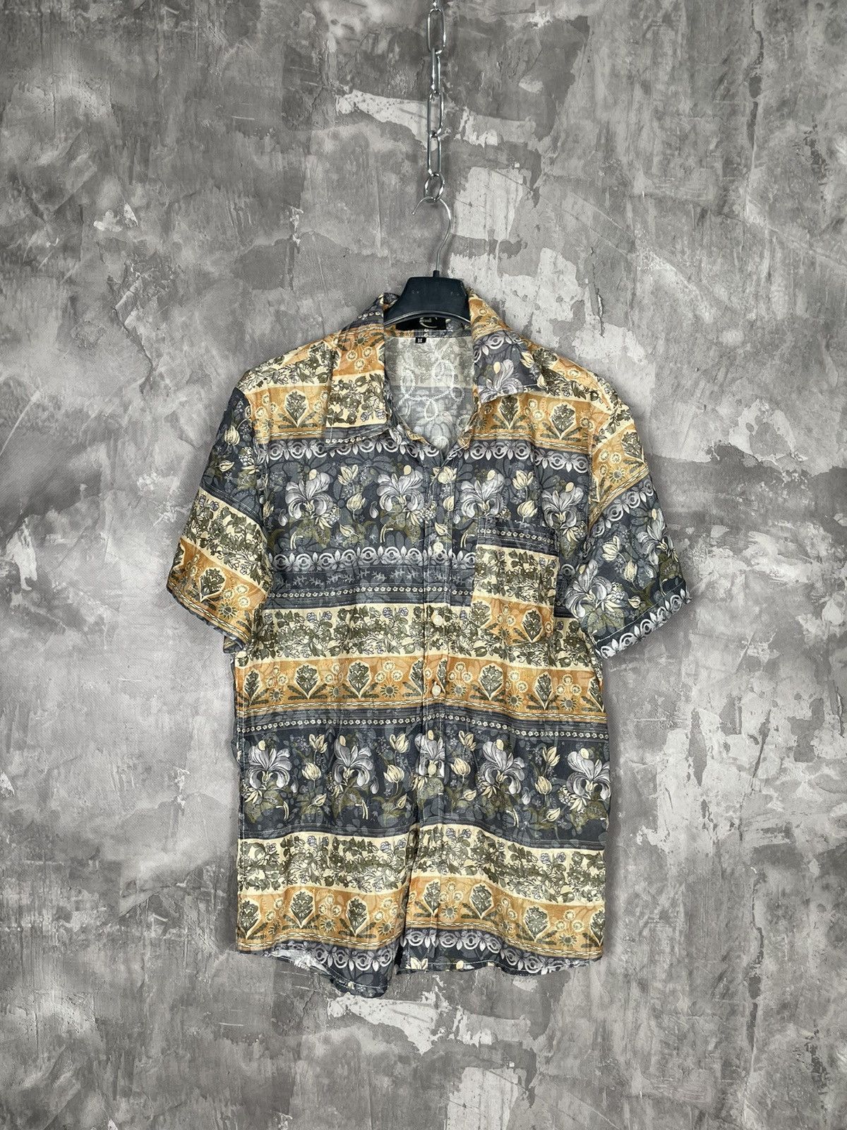 Just Cavalli × Vintage Just Cavalli Shirt Short Y2K Streetwear Sleeve Size US M / EU 48-50 / 2 - 1 Thumbnail