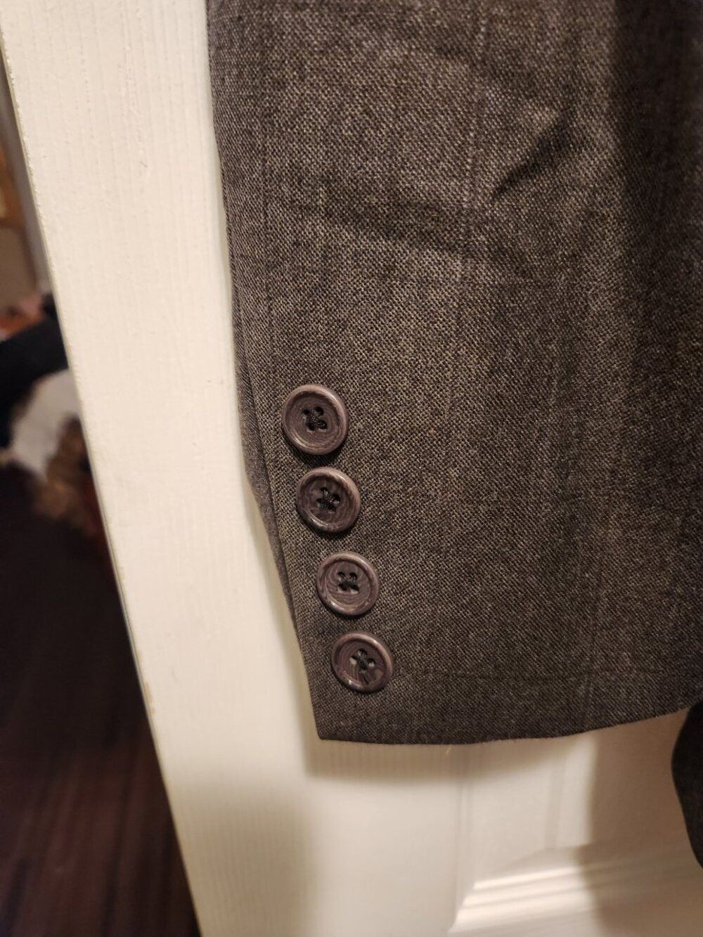 Jos. A. Bank jos.a.bank men's brown 100%wool sport coat blazer jacket 42R Size 42R - 5 Thumbnail