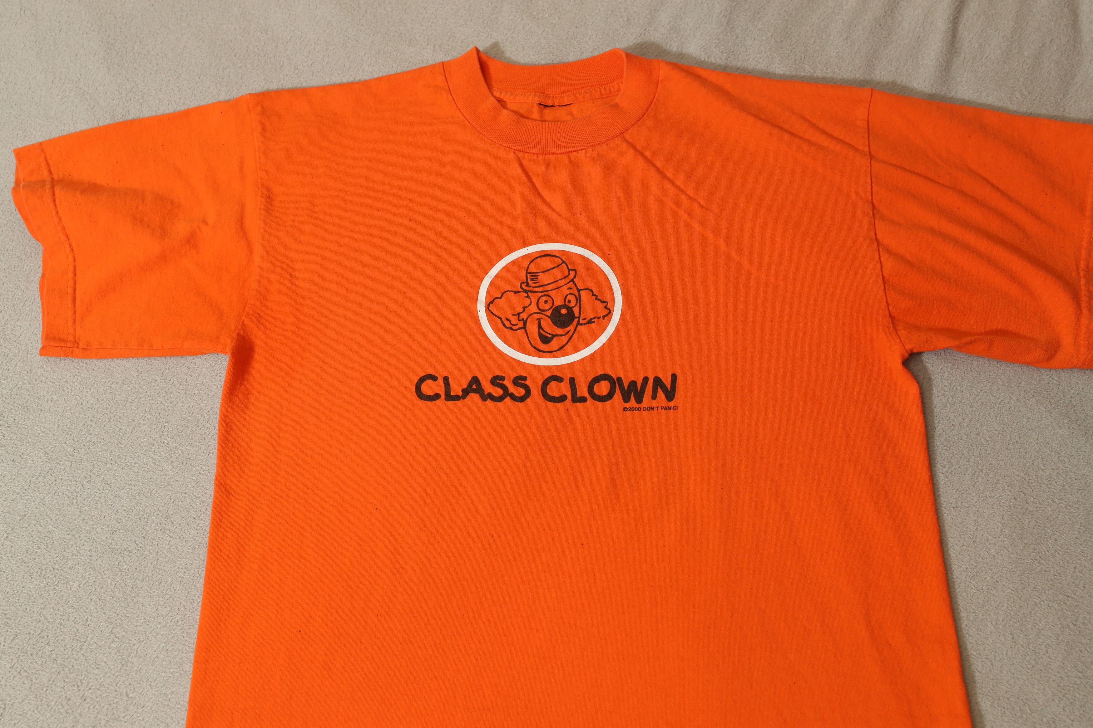 Vintage Dont Panic Class Clown 2000 Tee - (L) Size US L / EU 52-54 / 3 - 3 Thumbnail