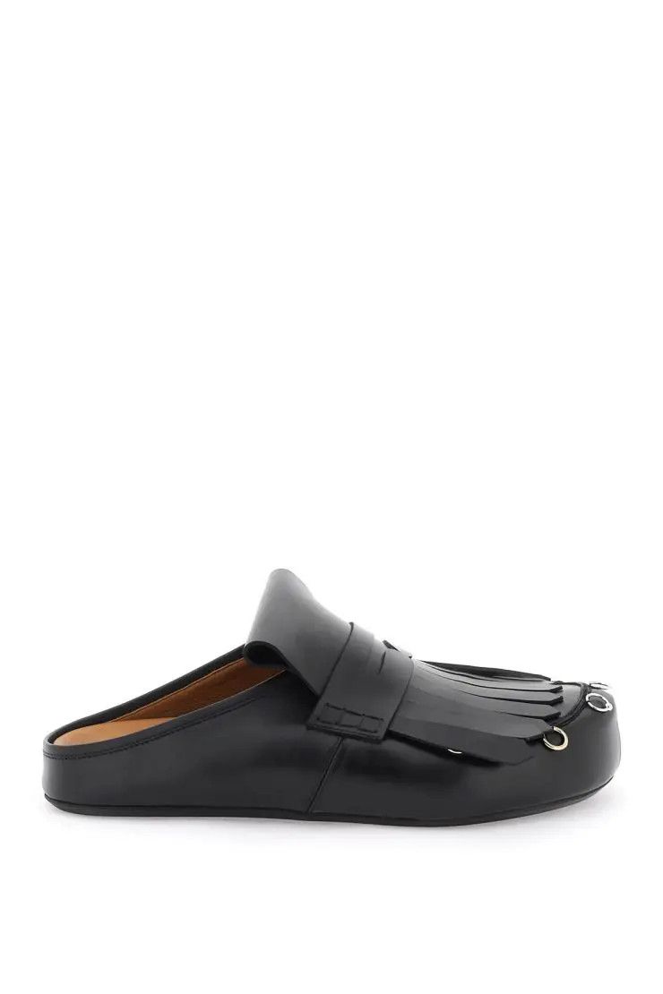 o1s22i1n0324 Leather Sandals in Black