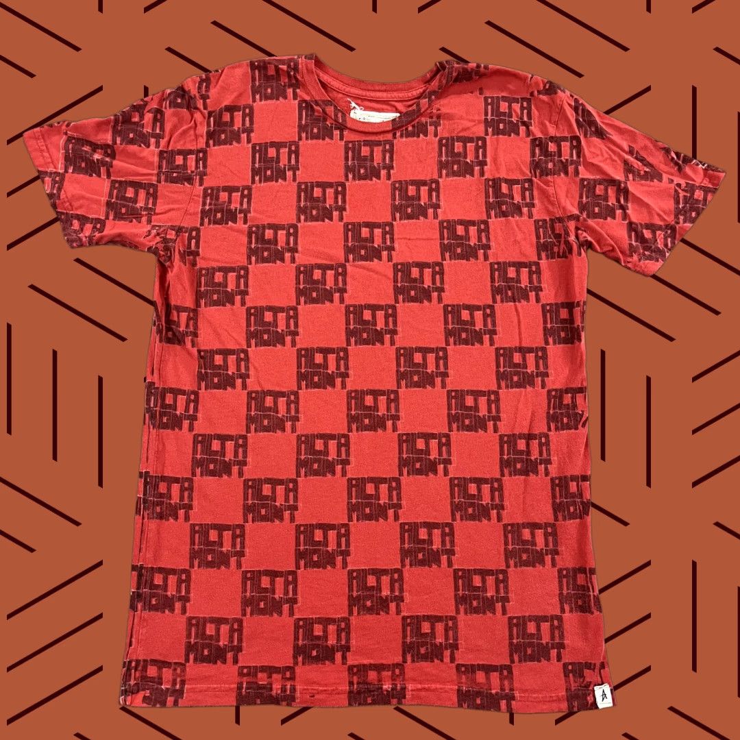 Altamont ALTAMONT Shirt Mens Medium Red Black AOP All Over Checkered Skateboarding Y2K Size US M / EU 48-50 / 2 - 1 Thumbnail