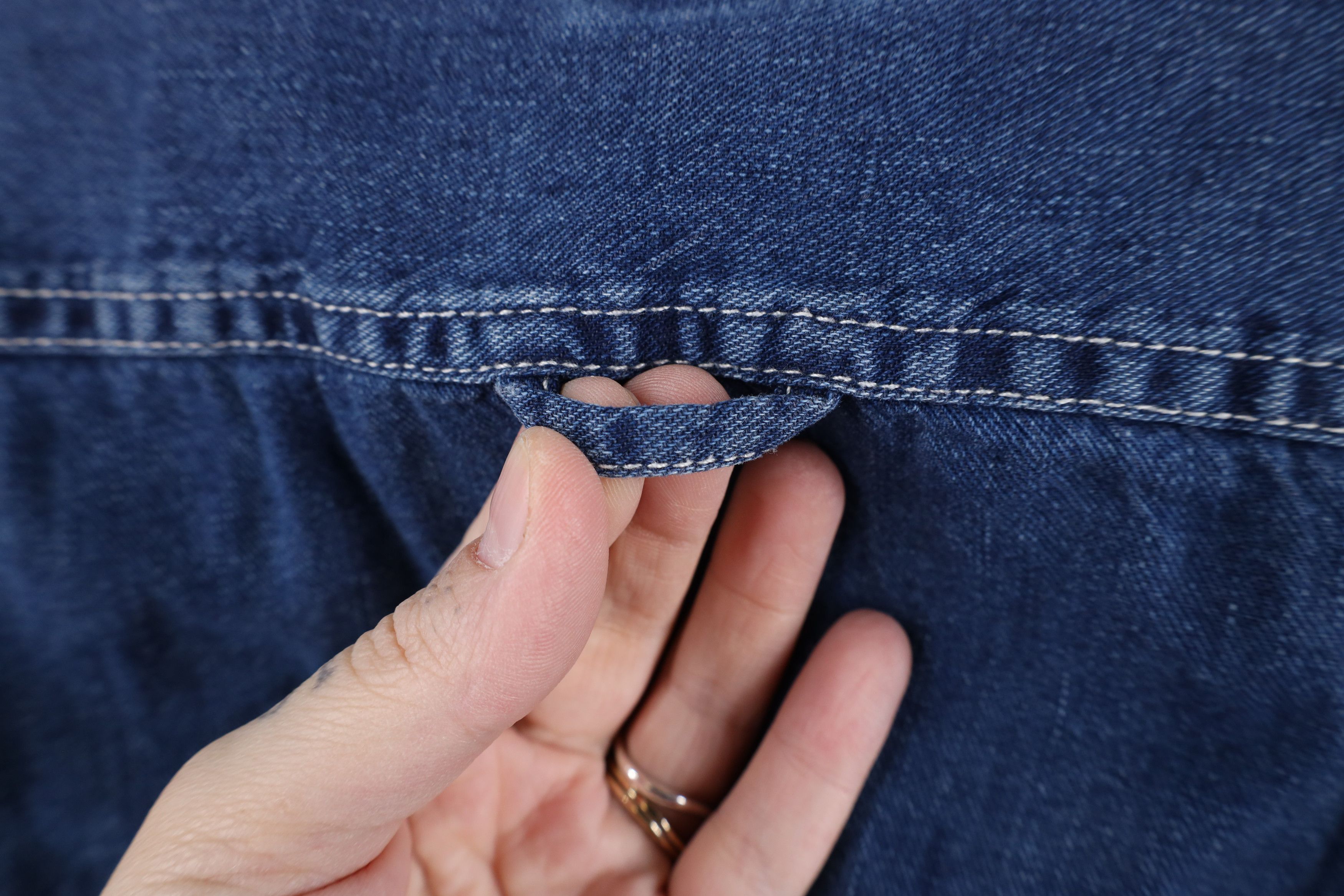 Gap × Vintage Vintage 90s Gap Fit Denim Jean Short Sleeve Button Shirt Size US L / EU 52-54 / 3 - 10 Thumbnail