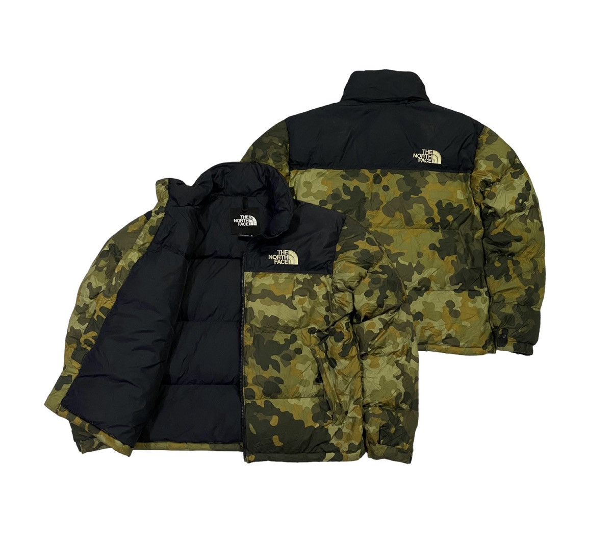 Vintage 90s The North Face 700 Nuptse Camo Puffer Jacket