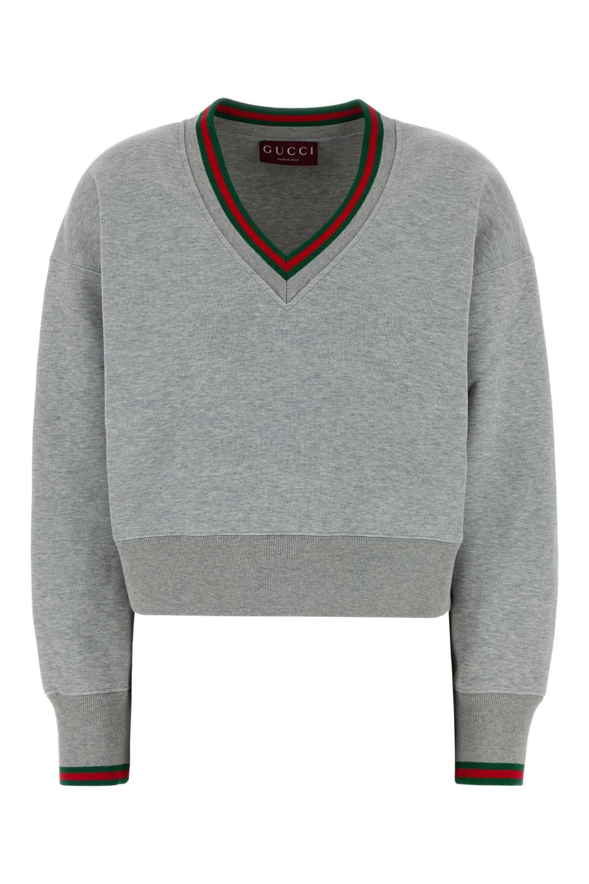 Gucci Grey Cotton Blend Sweatshirt Size XS / US 0-2 / IT 36-38 - 1 Thumbnail