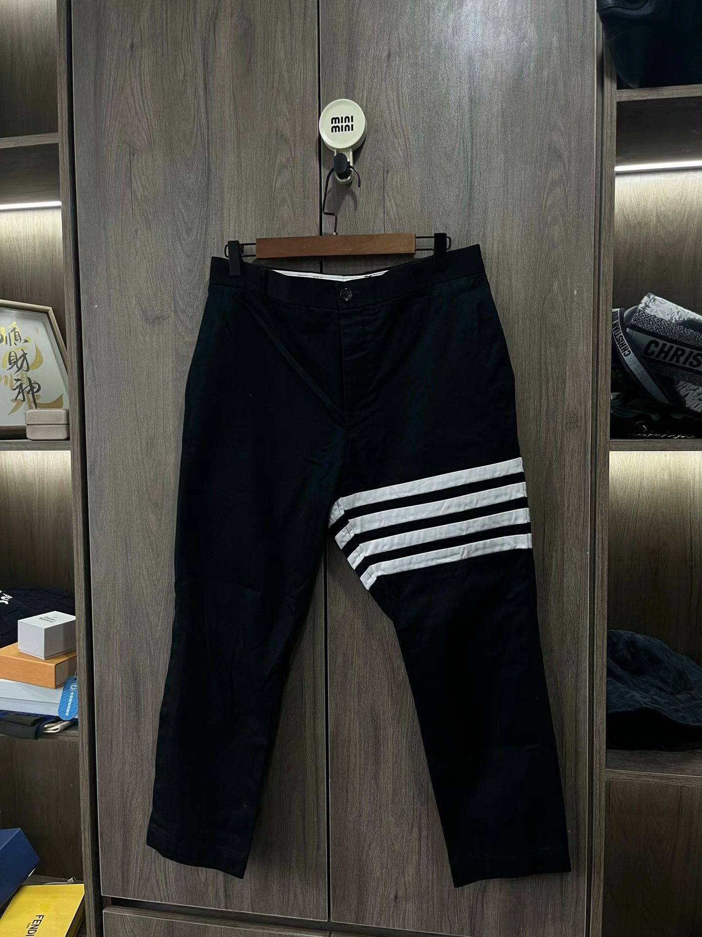 Thom Browne Thom Browne 4-Bar Stripe Cotton Trousers Size US 30 / EU 46 - 3 Thumbnail