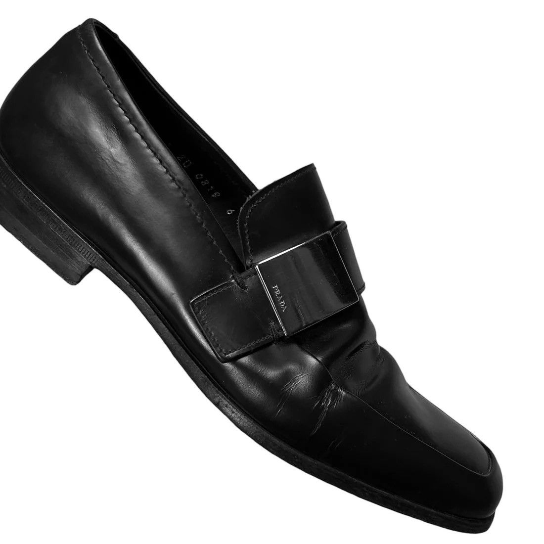 Prada Prada Metal Bar Loafers Size US 6 / EU 39 - 4 Thumbnail