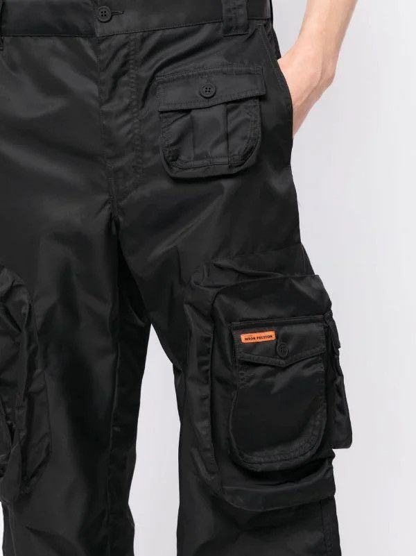 Heron Preston !DS! SS23 Heron Preston X-Ray Track Black Cargo Pants Size US 32 / EU 48 - 9 Thumbnail