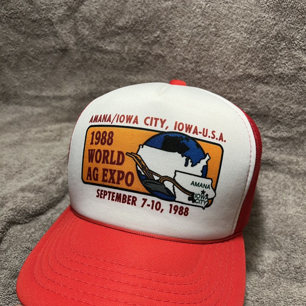 Vintage Vintage 80s Ag Expo Mesh Trucker Hat Snapback Iowa City USA Size ONE SIZE - 3 Thumbnail