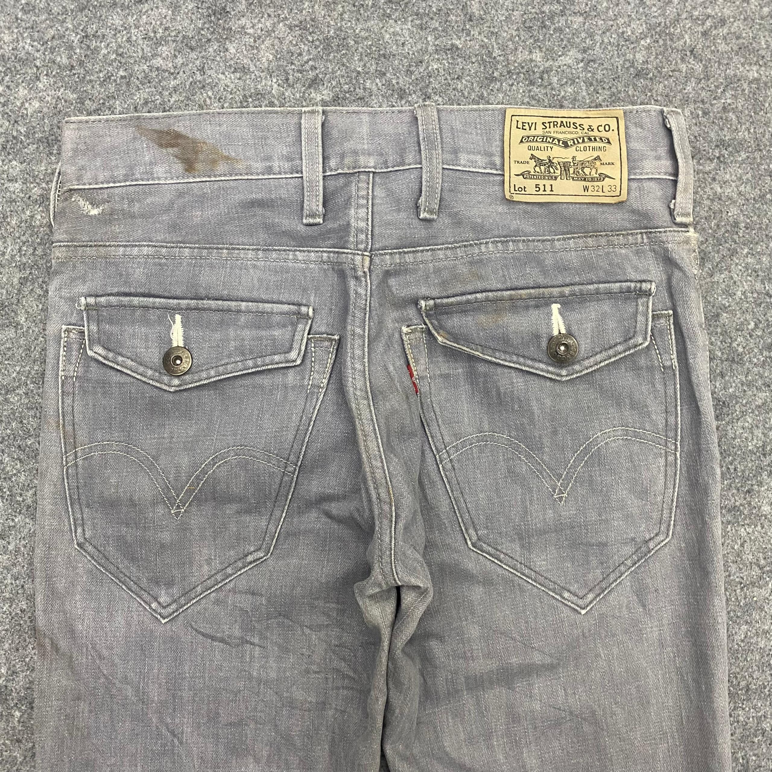 Levi's 💥Best Offer💥Vintage Levis 511 Slim Distressed Denim Size US 32 / EU 48 - 12 Thumbnail