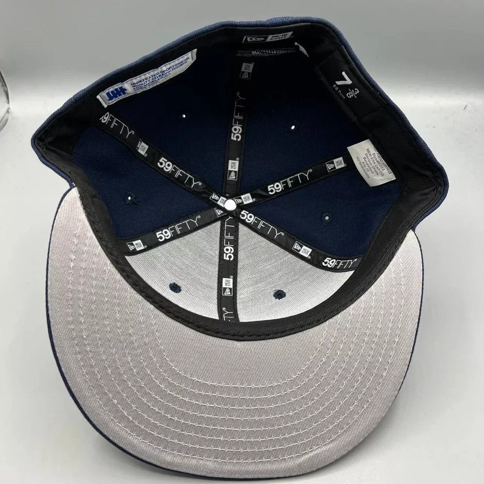 New Era Undefeated Hat Men 7 3/8 Blue 59Fifty New Era Fitted Cap New Size ONE SIZE - 5 Thumbnail