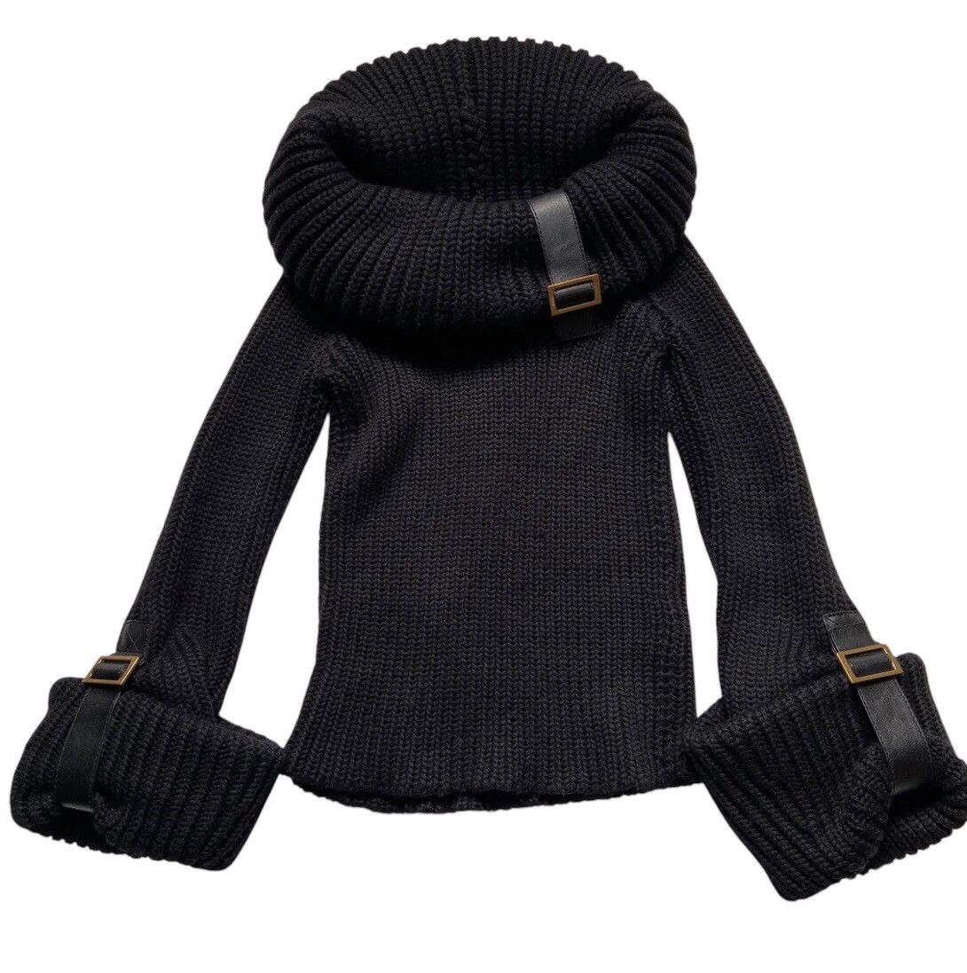 Gucci Gucci Fall 2003 Tom Chunky Cropped Knit Turtleneck Sweater Size S / US 4 / IT 40 - 4 Thumbnail