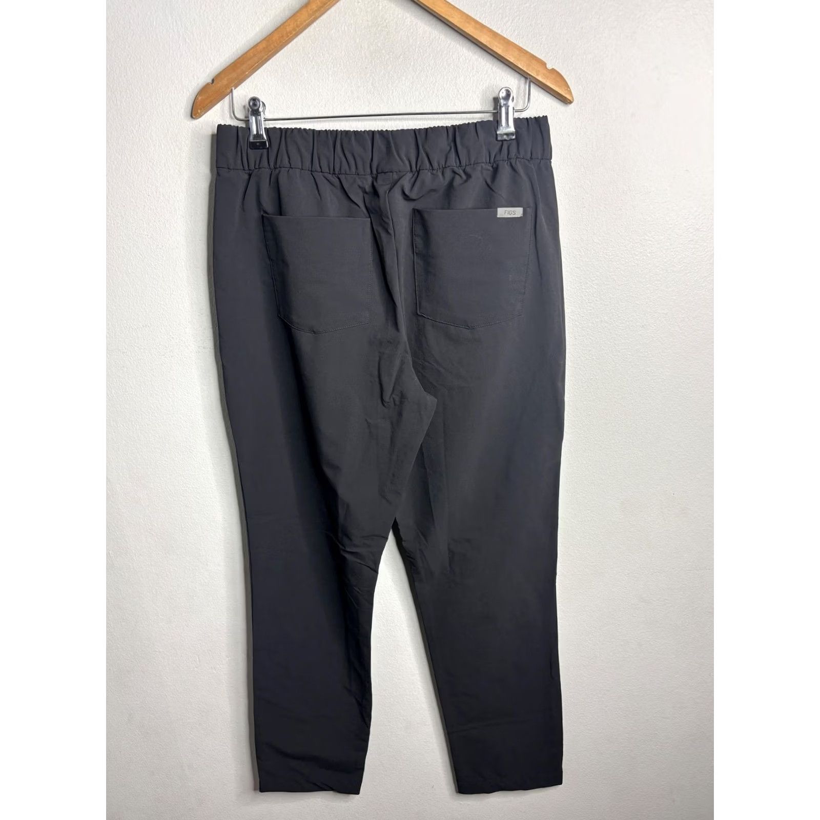 Vintage FIGS FIGSPRO Pants Mens M Gray Medical Scrub Jogger Pockets Drawstring Workwear Regular Fit Tapered Front Pockets Logo Zipper Size US 31 - 5 Thumbnail