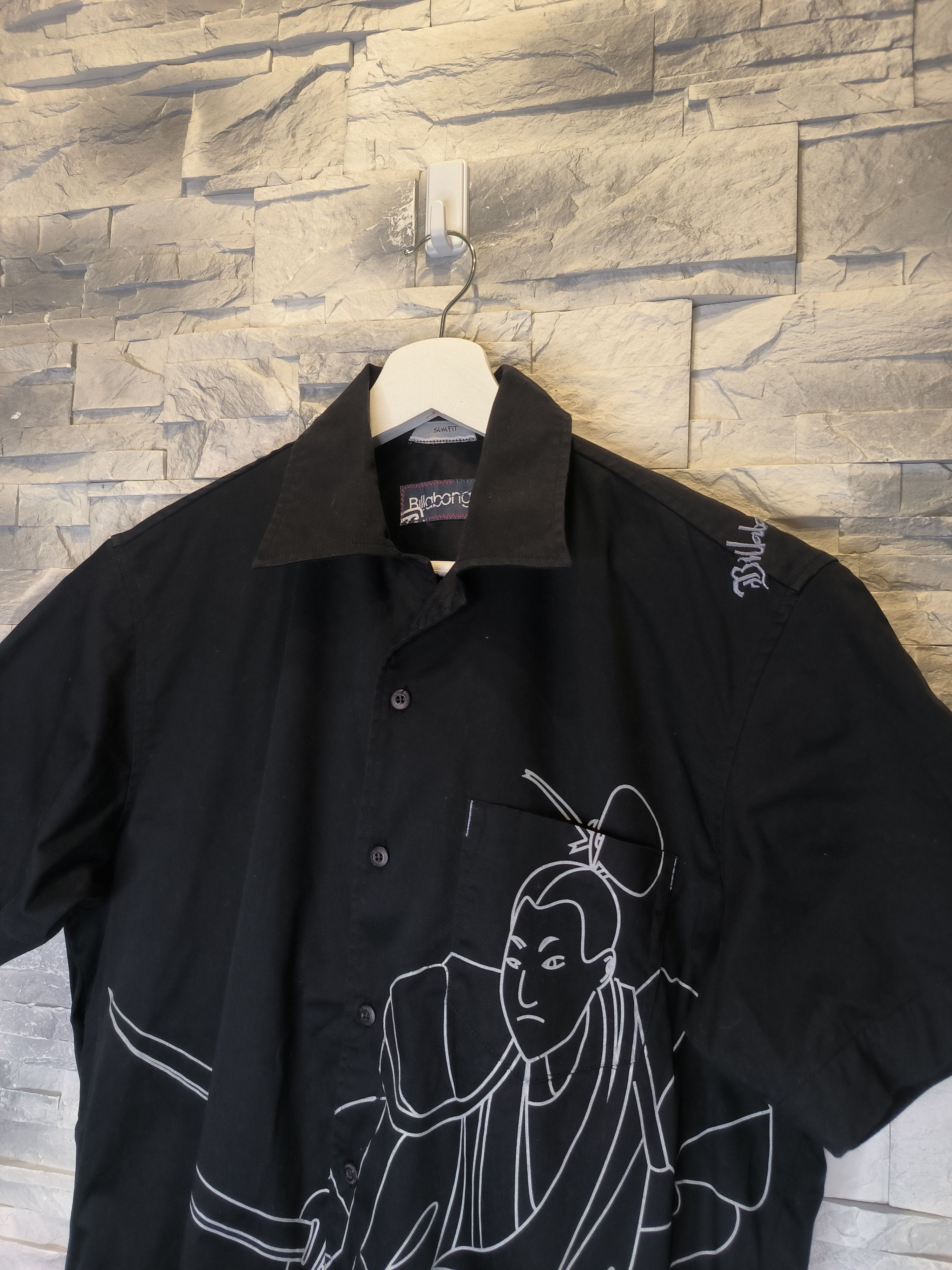 Billabong Vintage Billabong Yakuza Shirt Button-Up Black Size US S / EU 44-46 / 1 - 2 Thumbnail
