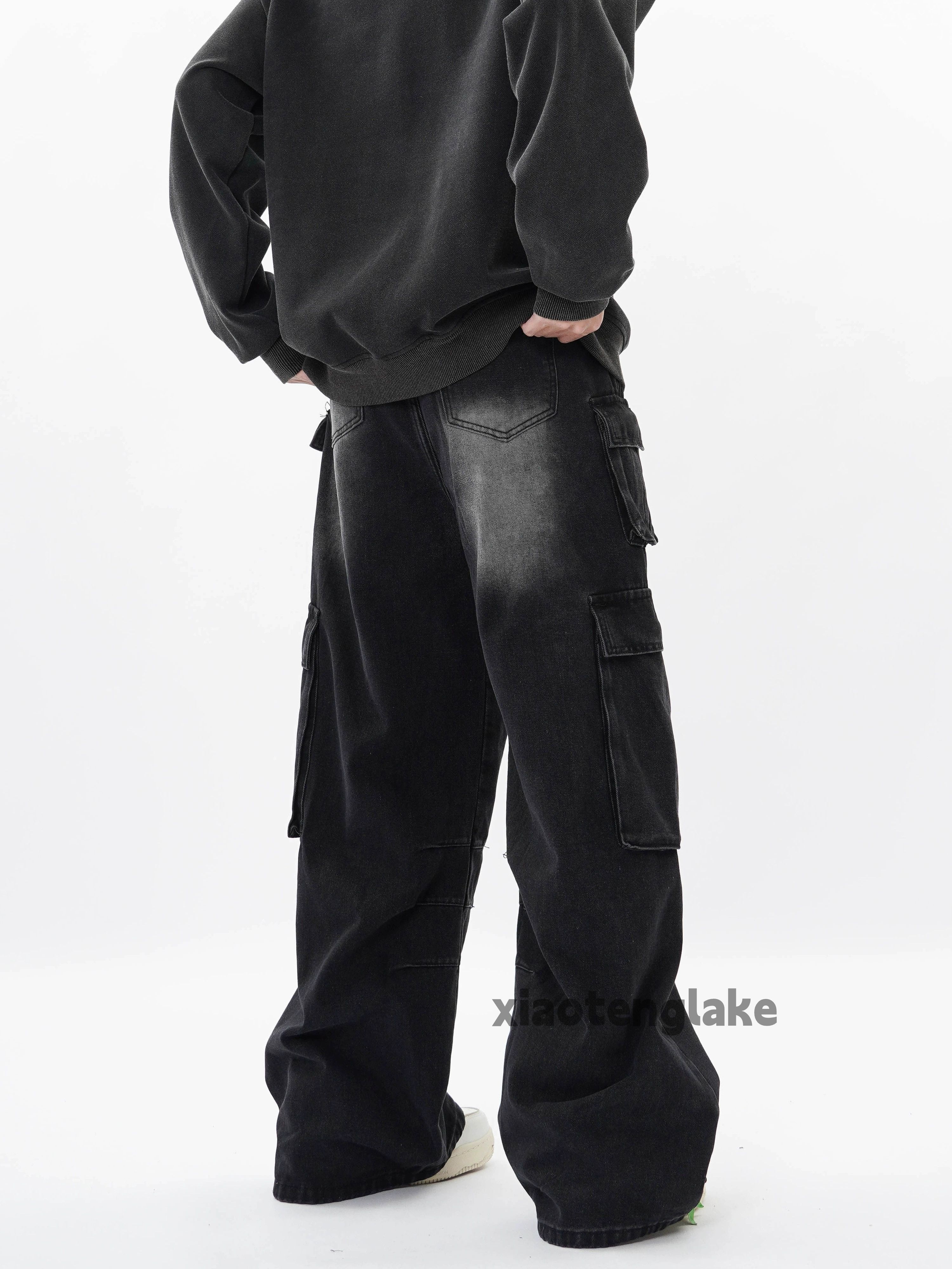 Jean × Vintage washed faded utility skate hiphop rusty loose baggy jeans Size US 32 / EU 48 - 3 Thumbnail
