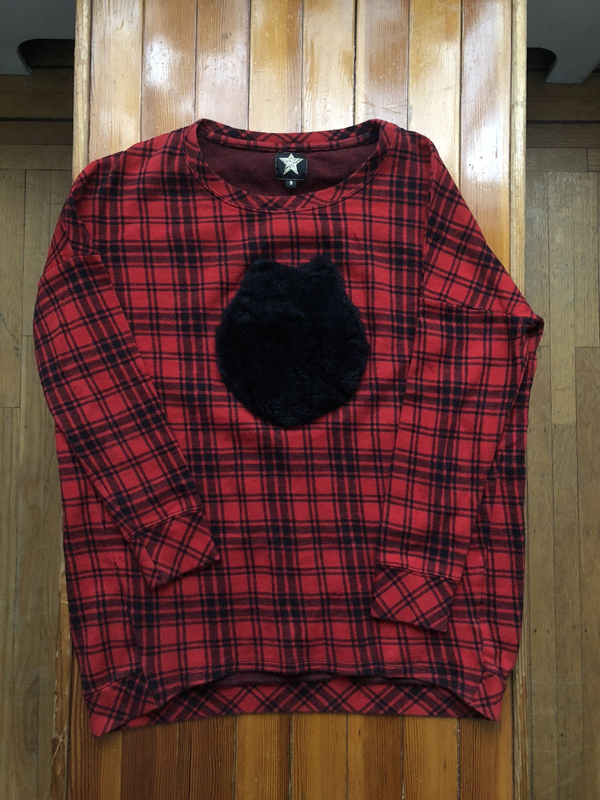 20471120 Vintage 20471120 Hyoma Fuzzy Character Flannel Size US S / EU 44-46 / 1 - 7 Thumbnail
