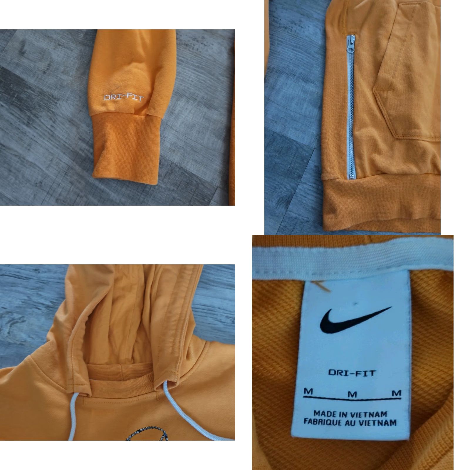 Nike Nike Sweatshirt Basketball Dri-Fit Orange Hooded Pullover Mens Size M Loose Fit Size US M / EU 48-50 / 2 - 8 Thumbnail