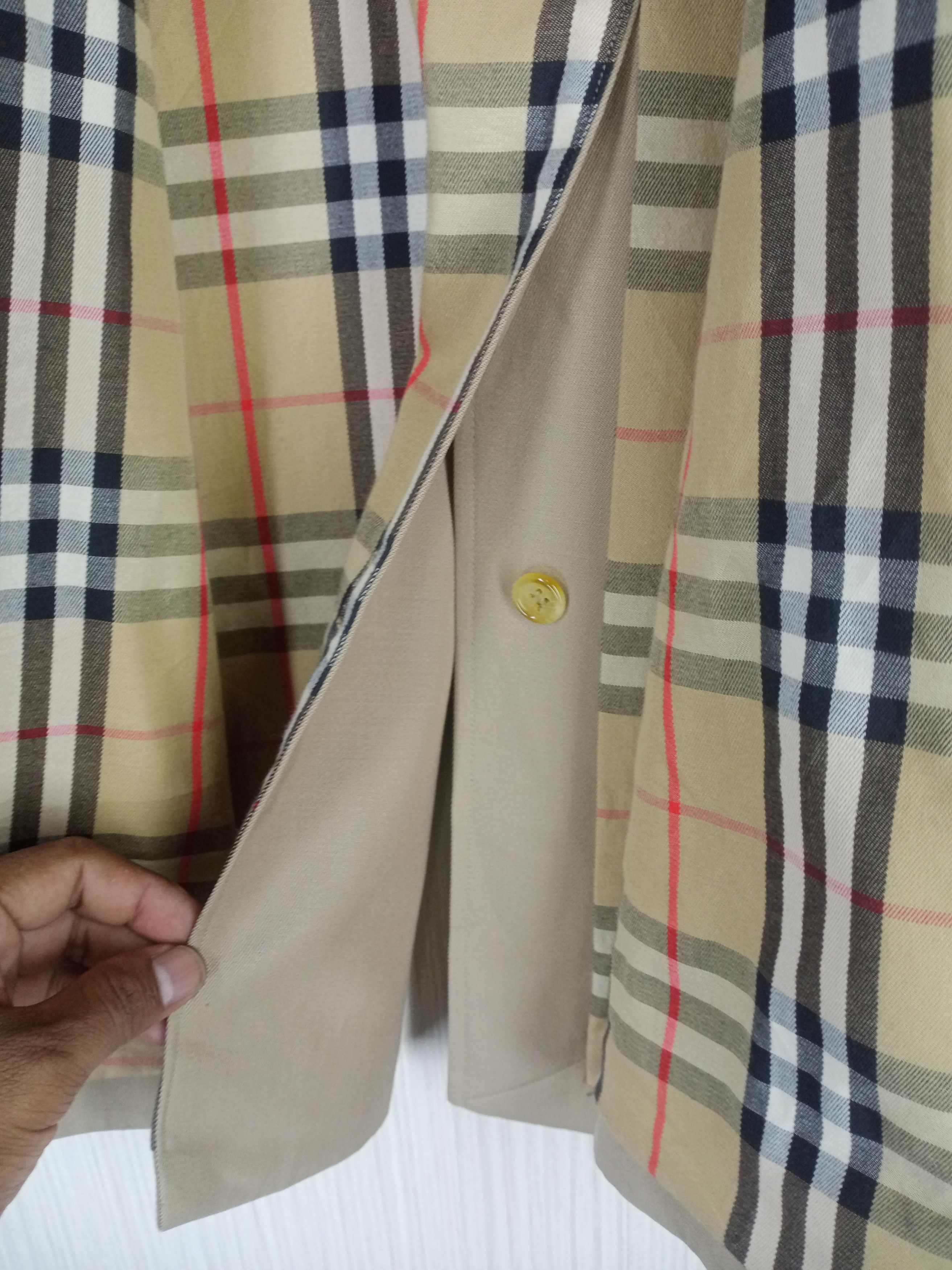 Burberry Vintage 90s Burberrys Nova Check Men's Trench Coat Size US L / EU 52-54 / 3 - 13 Thumbnail
